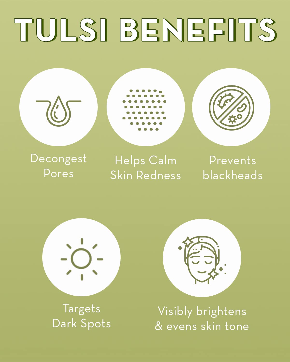 SONAGE Tulsi Soothing Tri Clay Mask for Acne Treatment - Mineral Rich Deep Pore Cleansing Mask with Neem Oil & Turmeric | Detoxifying Facial Mask for Oily & Acne-Prone Skin | Perfect for Spa Nights & Self-Care Routines