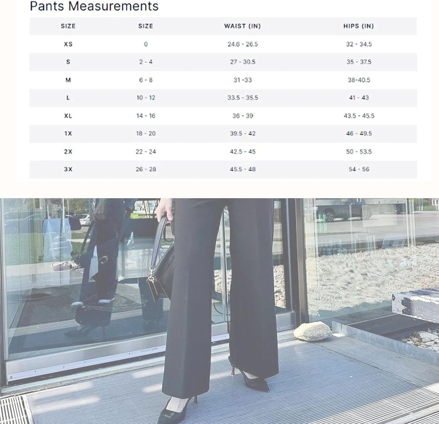 Freelady High Waisted Tummy Control Wide Leg Dress Pants for Women - Office Work Pants, Straight Leg Professional Pants for Business Casual & Formal Occasions