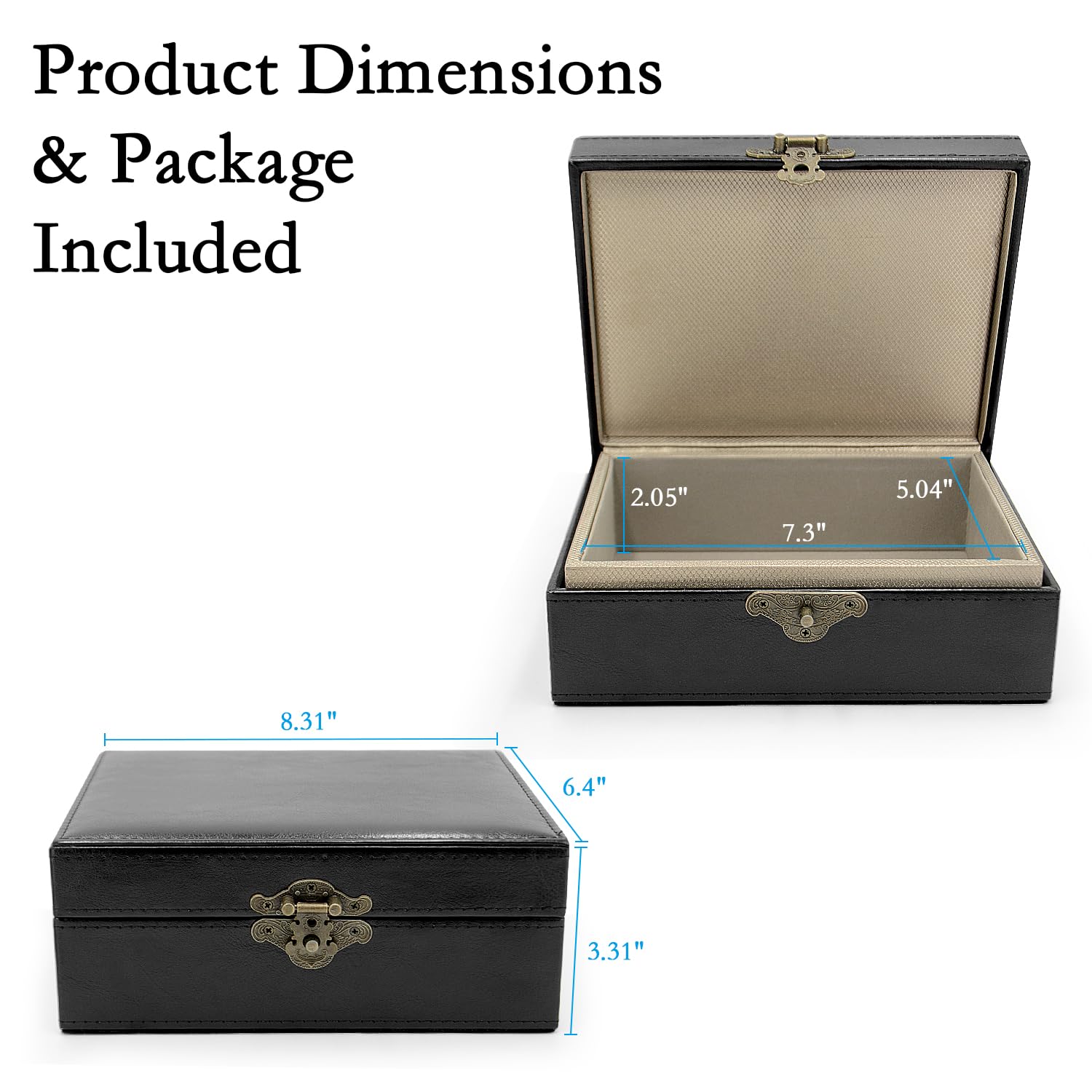 Premium Faraday Box for Car Keys & Phones - RFID Signal Blocker, PU Leather Faraday Cage with 2 Faraday Bags - Protect Key Fobs, Credit Cards from Hacking - Perfect for Travel, Parking & Home Security