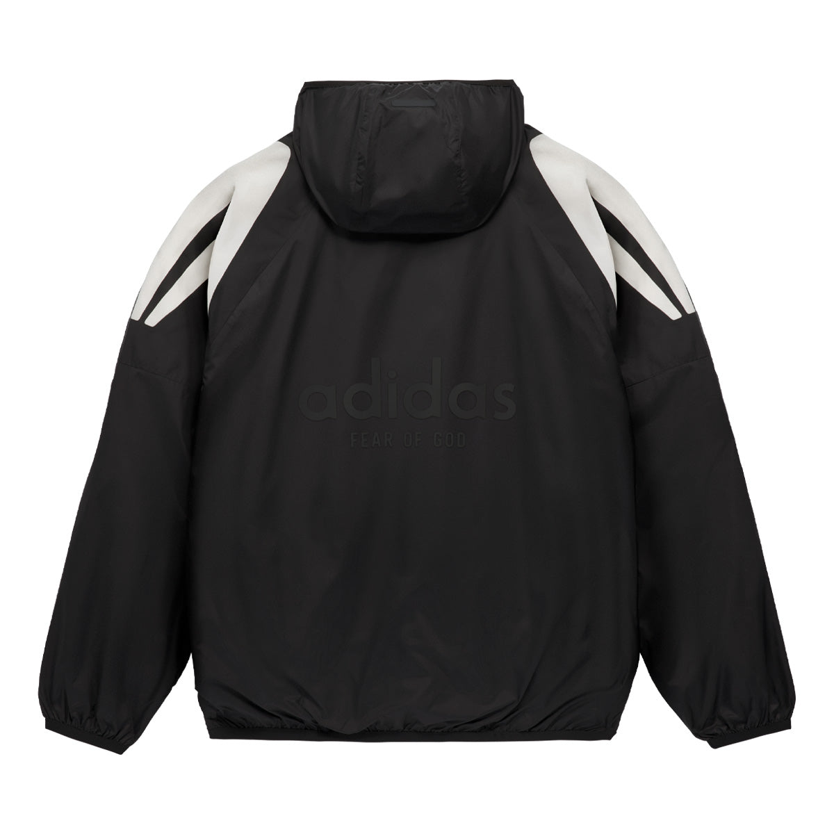 Fear of God Athletics Adi Nation Jacket for Men - Black Windbreaker with Hood, Lightweight Water-Resistant Outdoor Jacket - Perfect for Running, Hiking & Streetwear Fashion