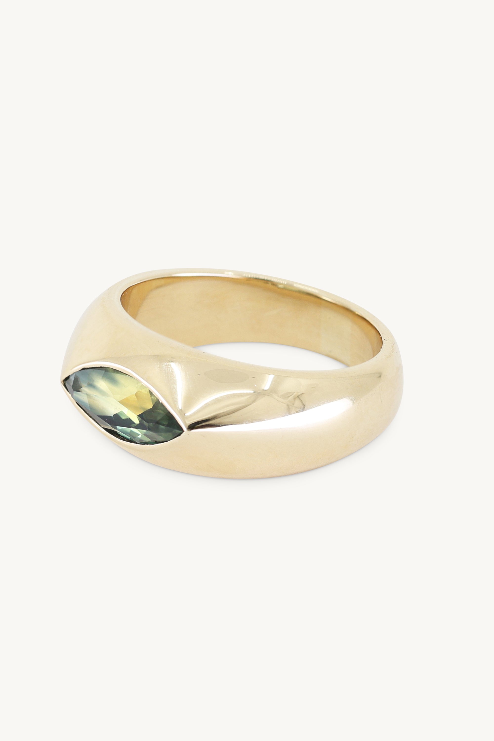 14K Yellow Gold Marquise Gypsy Wedding Band Ring for Women - Perfect for Engagement, Anniversary, and Bridal Jewelry Gifts