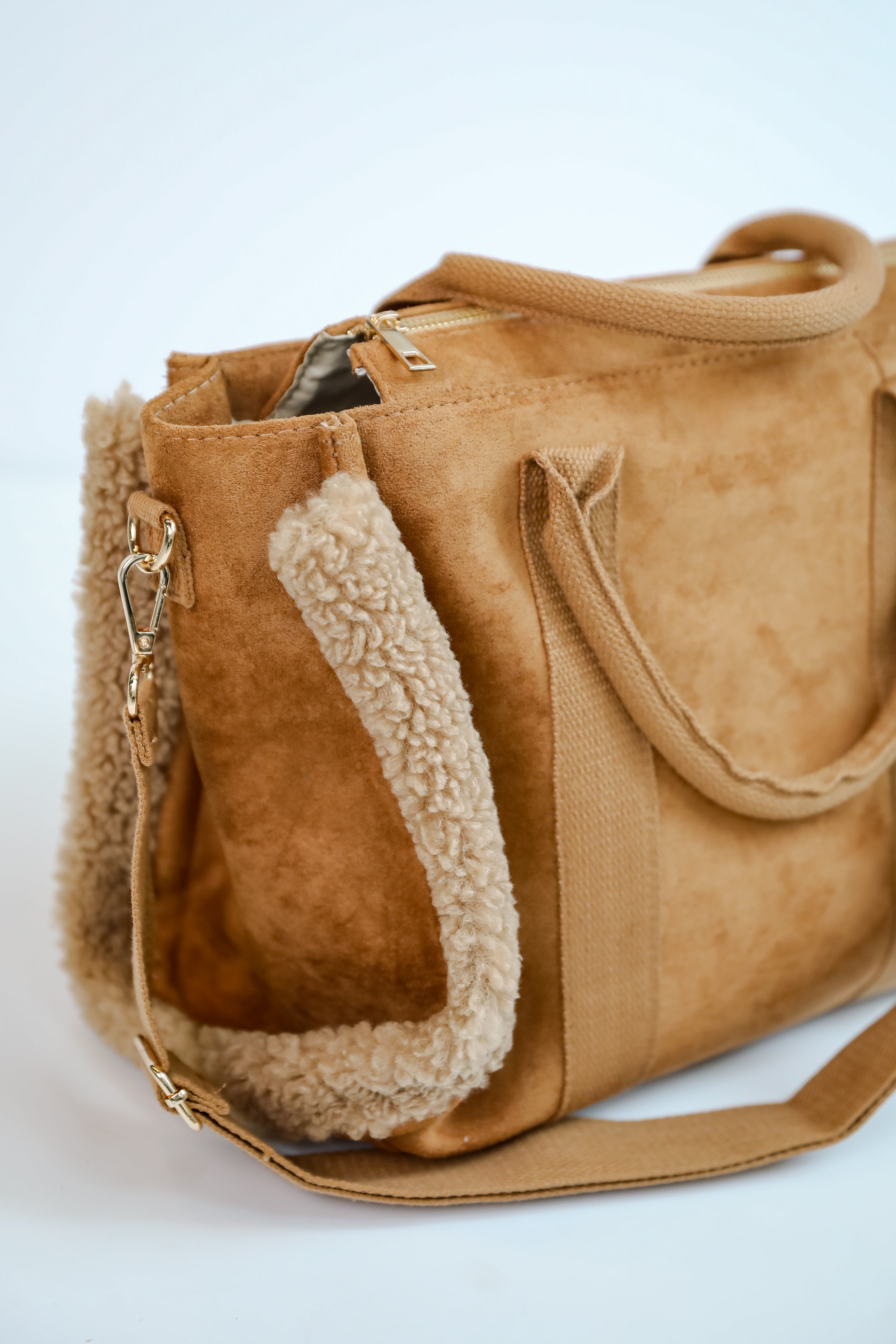Stylish Brown Suede Crossbody Bag for Women - Fashionable & Comfortable Shoulder Purse - Perfect for Everyday Use, Travel, and Casual Outings