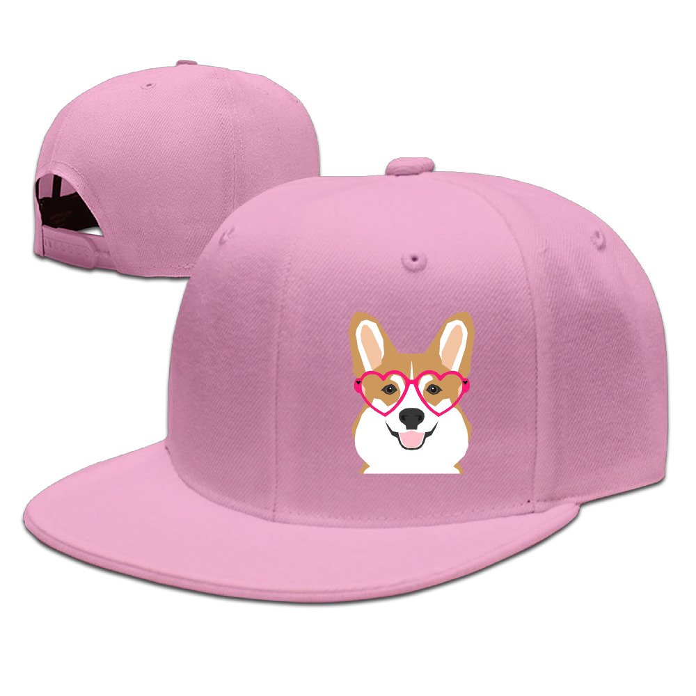 Unisex Welsh Corgi Snapback Baseball Cap - Adjustable Pink Dog Lover Hat for Men & Women | Perfect for Casual Wear, Outdoor Activities & Gifts