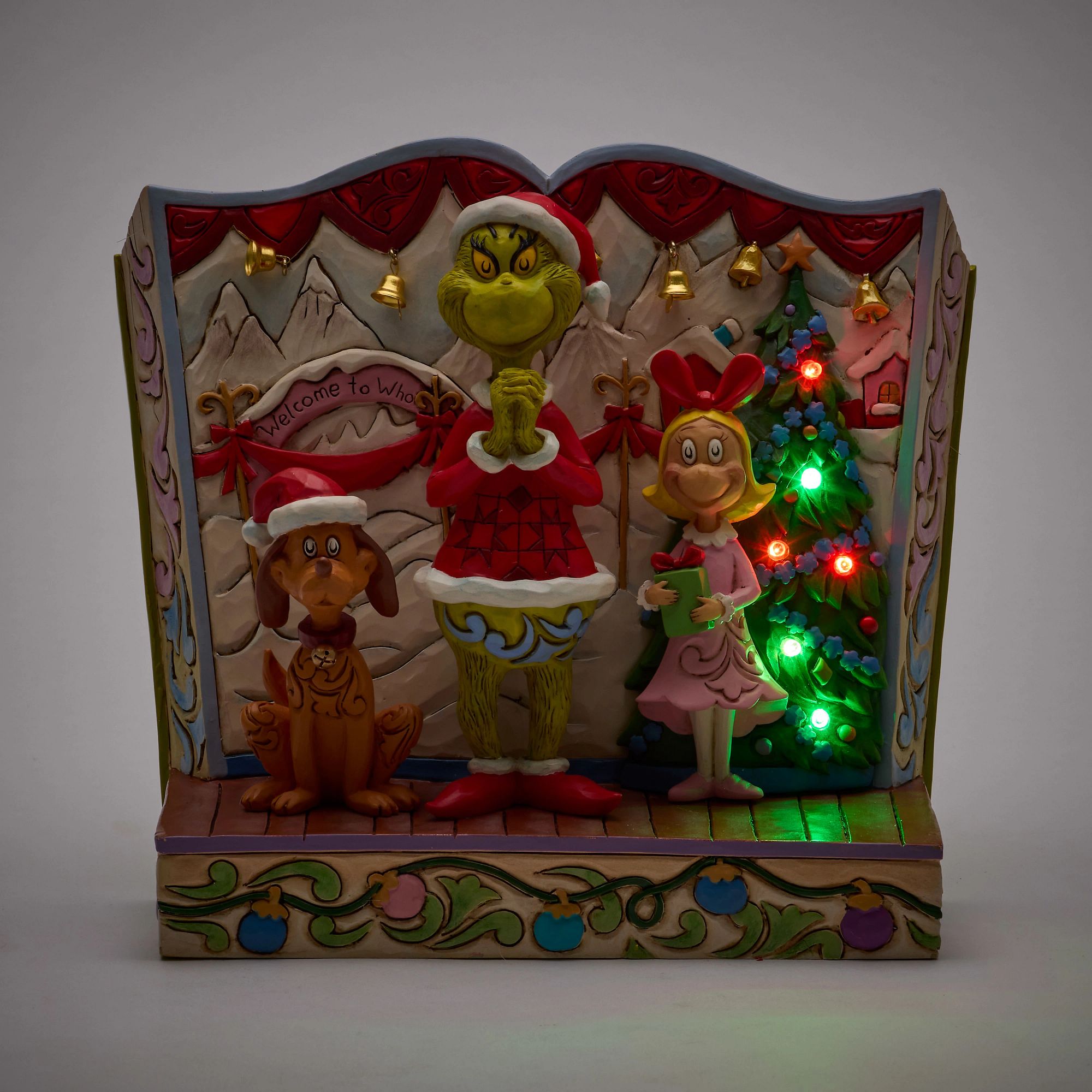 Grinch with Max and Cindy FE - Christmas Decorations for Home, Party, and Holiday Festivities
