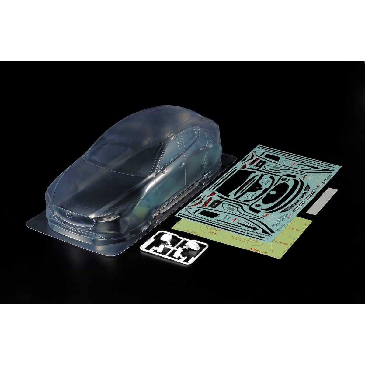 Mazda 3 Body Set for Tamiya 51619 Model Car - Perfect for RC Car Enthusiasts & Scale Model Builders