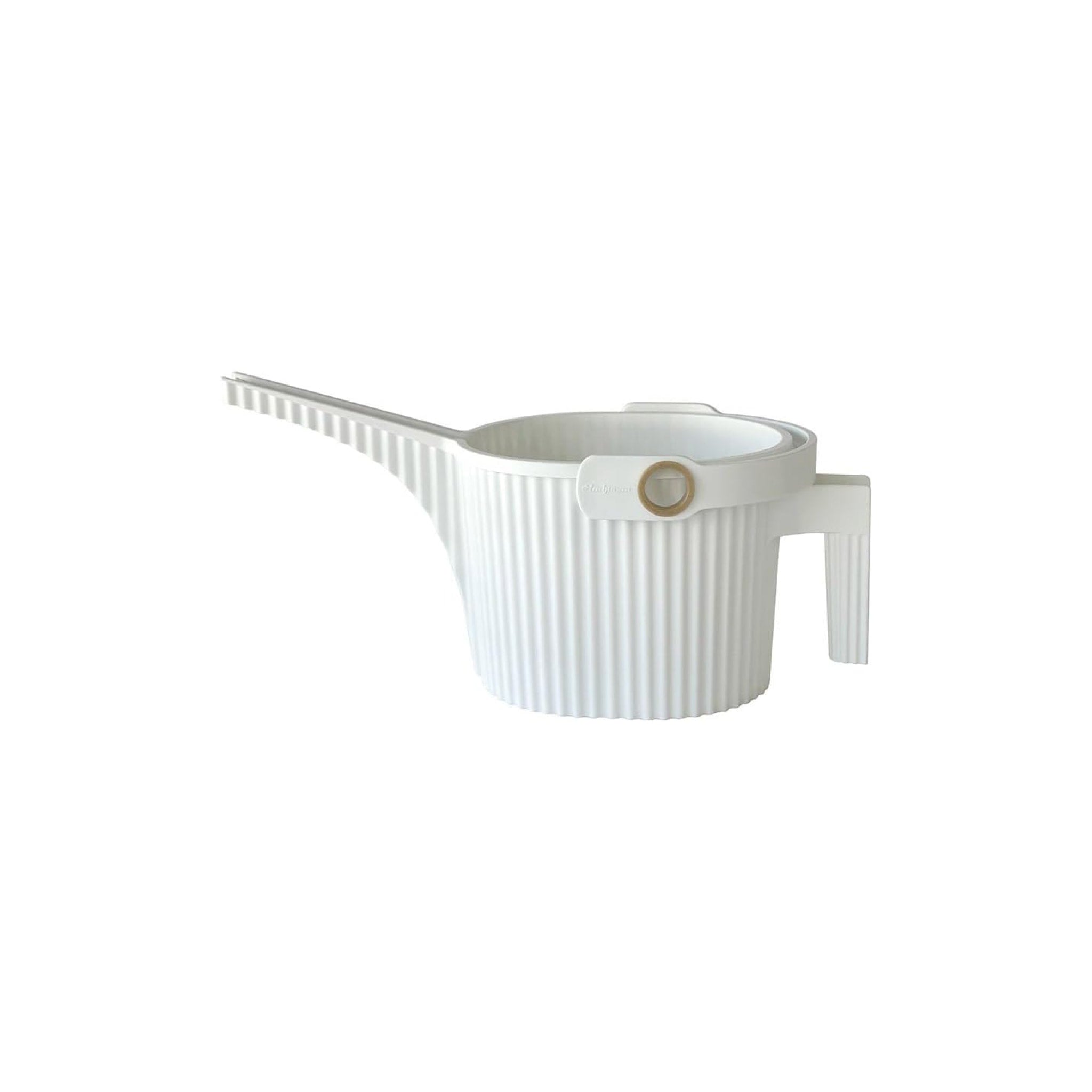 HACHIMAN KASEI 1.5L Small White Garden Beetle Watering Can - Perfect for Indoor Plants, Flower Pots & Herb Gardens