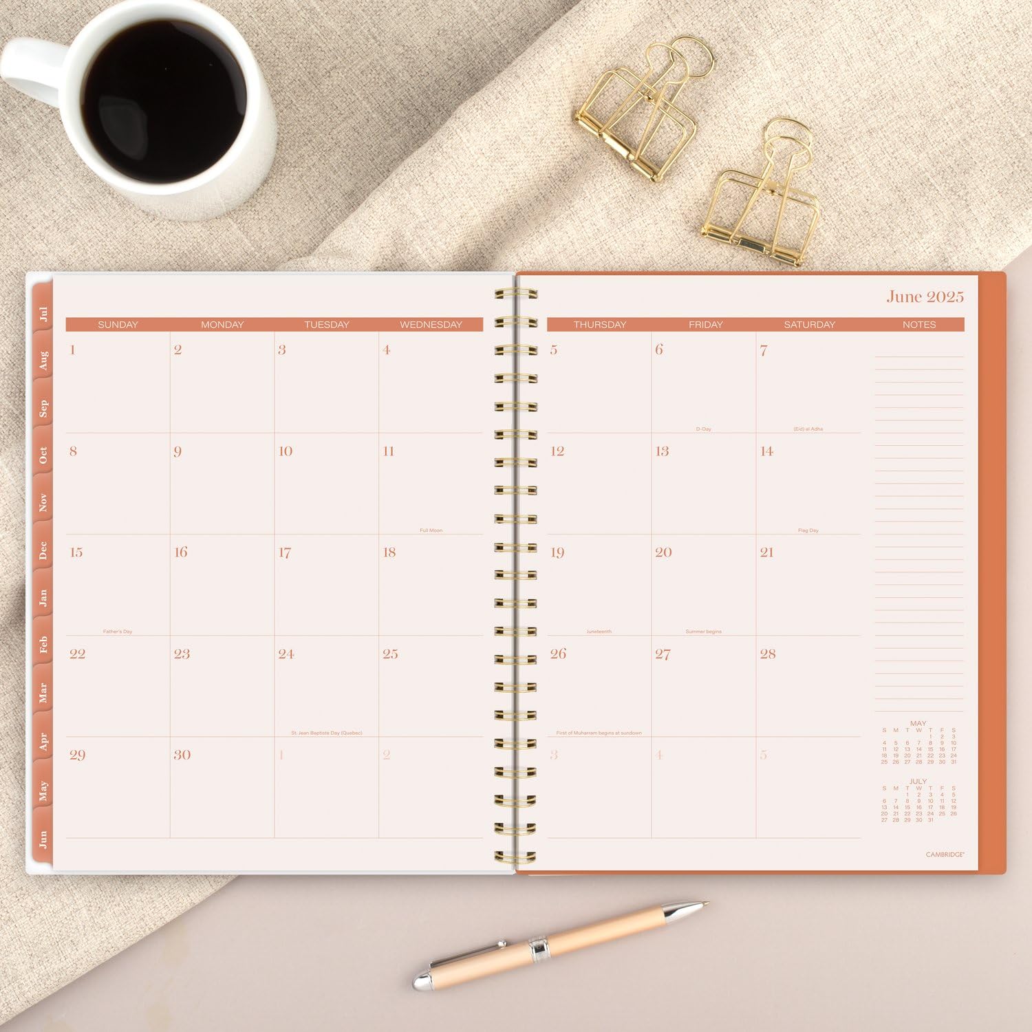 **Cambridge Planner 2024-2025 Academic Year - Weekly & Monthly Large Planner (8.5