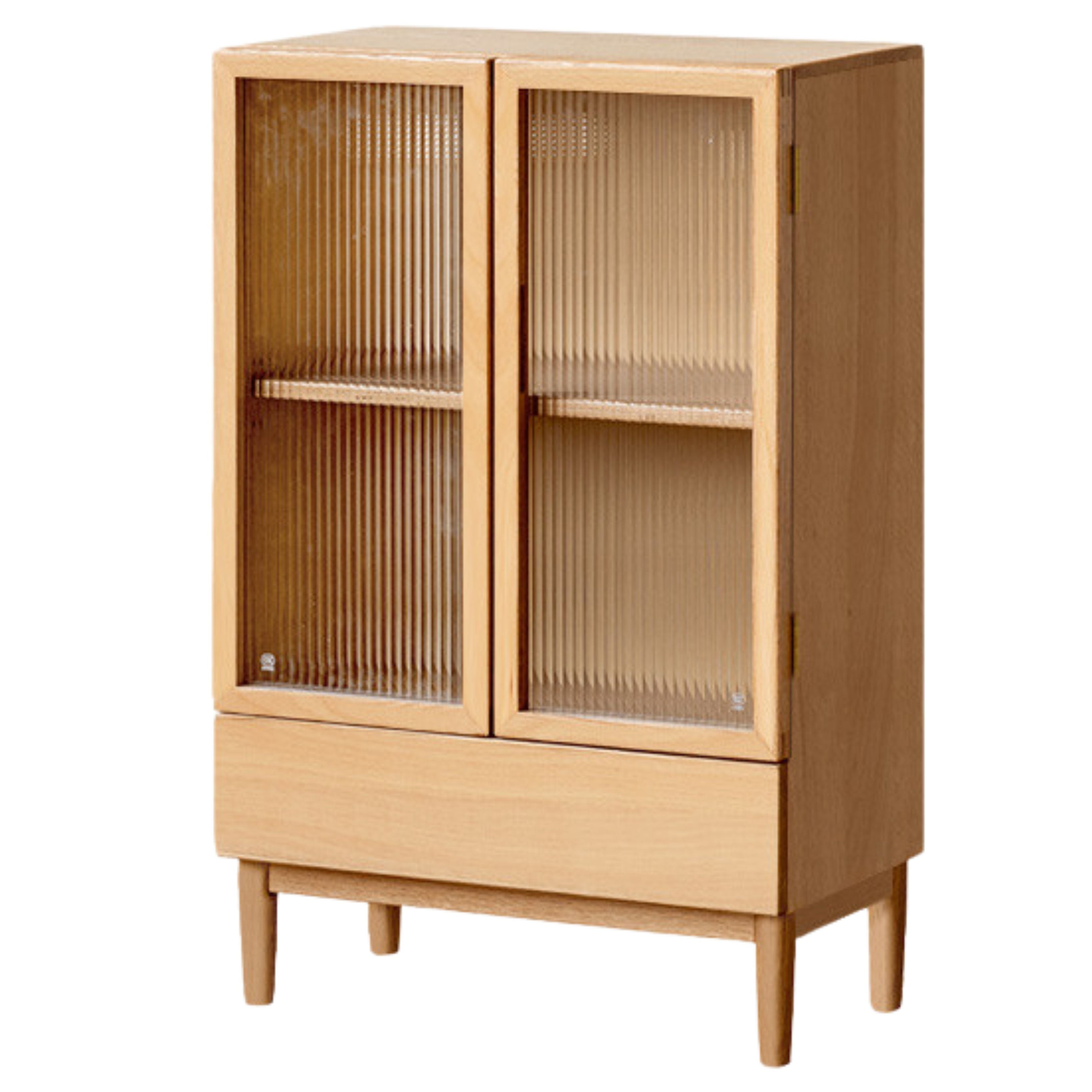 25.5x13.7x39.3 inch / 65x35x100cm / Natural wood color /beech side cabinet with draw