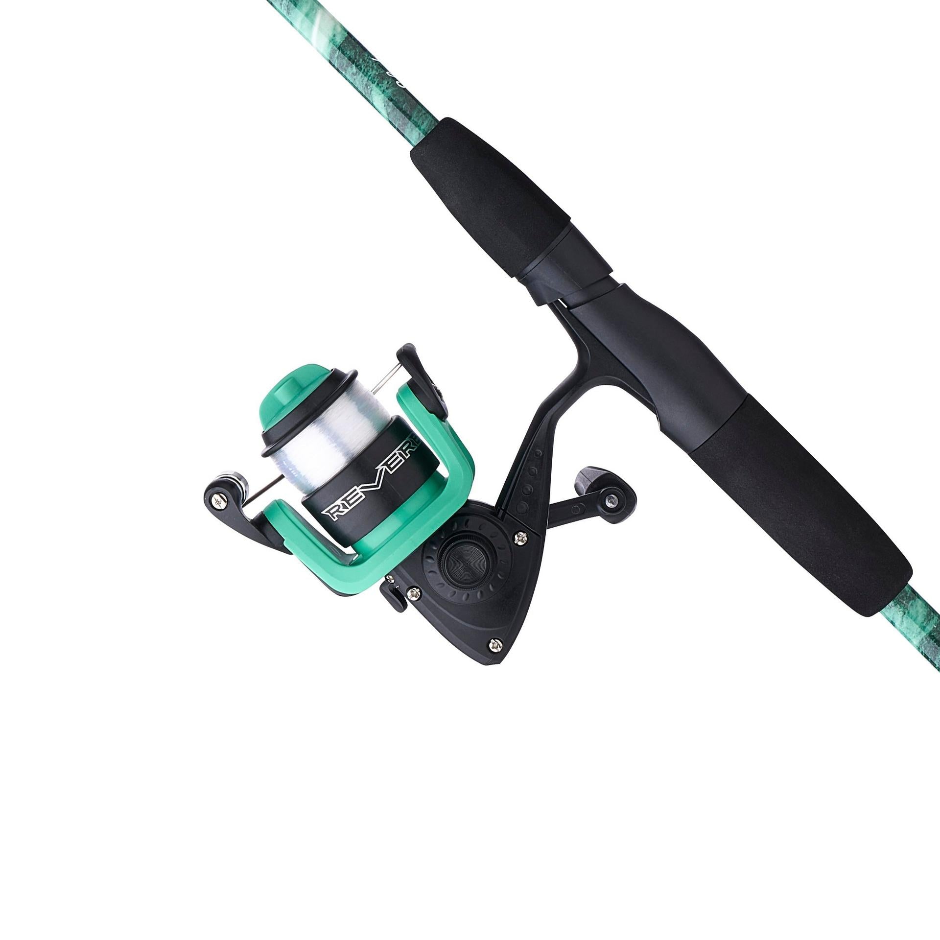 Mossy Oak Camo Spinning Reverb Fishing Kit - Perfect for Bass and Trout Fishing in Lakes and Rivers