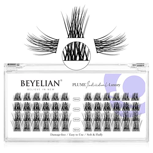 BEYELIAN DIY Eyelash Extension Kit - 48 Cluster Lashes for Natural Look, Reusable Glue & Super Thin Black Band (Style5 0.07 Mix) | Perfect for Daily Wear, Special Occasions & Professional Makeup Artists