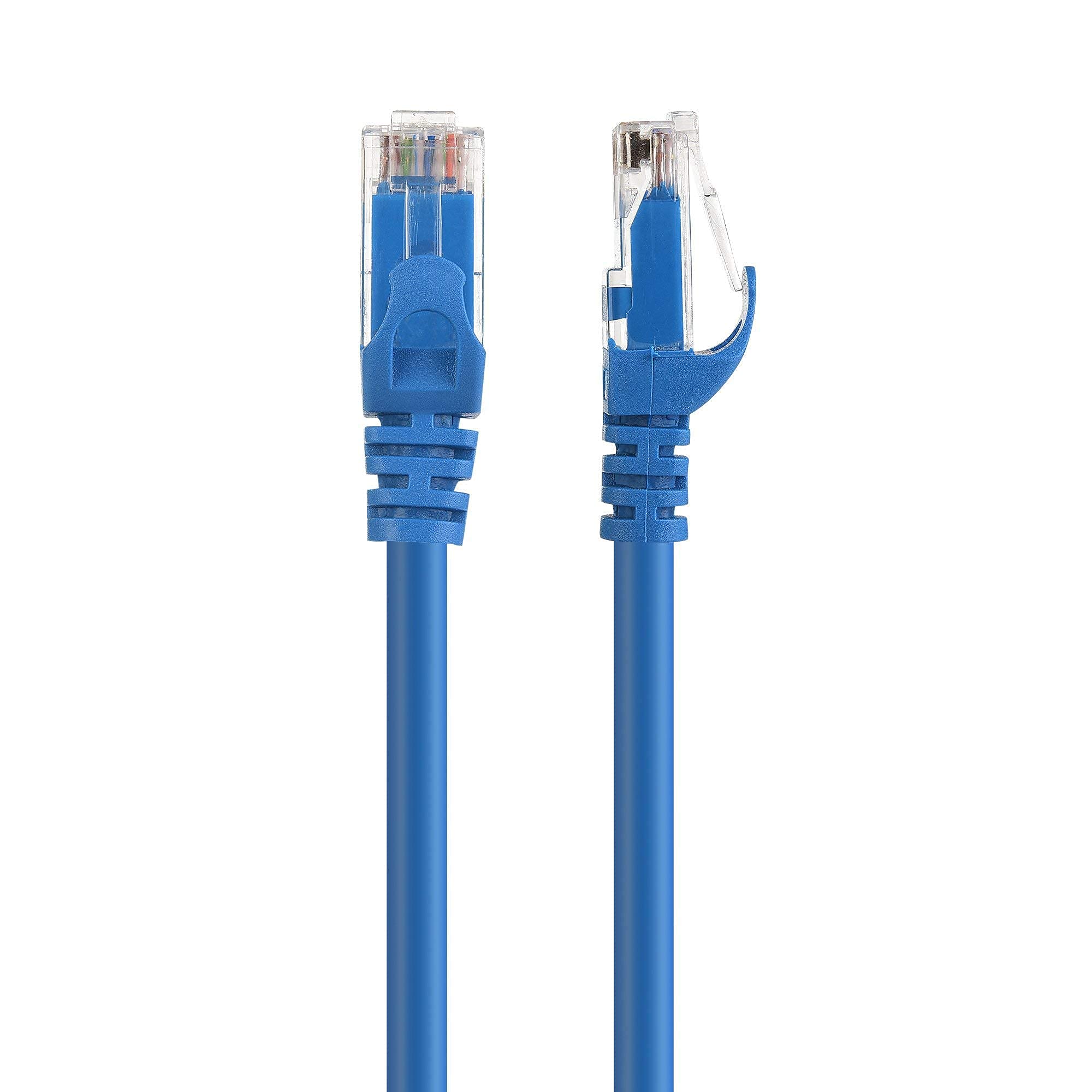 **Cable Matters 150-Foot Cat6 Ethernet Cable (Snagless, Blue) & 50-Foot Flat Cat6 Cable (White) - High-Speed Internet, Gaming, Streaming, Home & Office Network Setup**