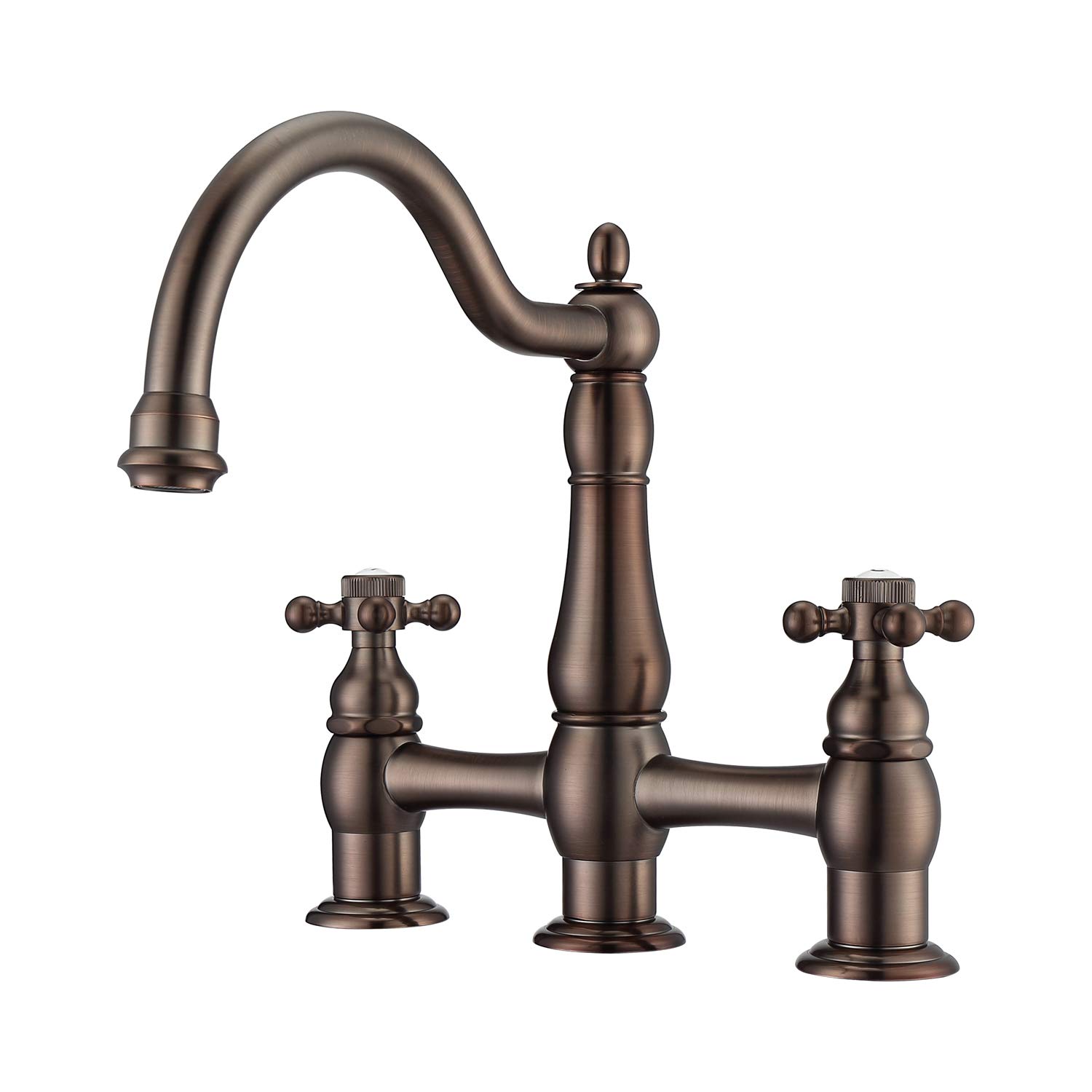 Cobra Lavatory Bridge Faucet - Modern Bathroom Sink Faucet with Dual Handle Design for Vanity & Powder Room | Perfect for Home, Hotel, and Commercial Use