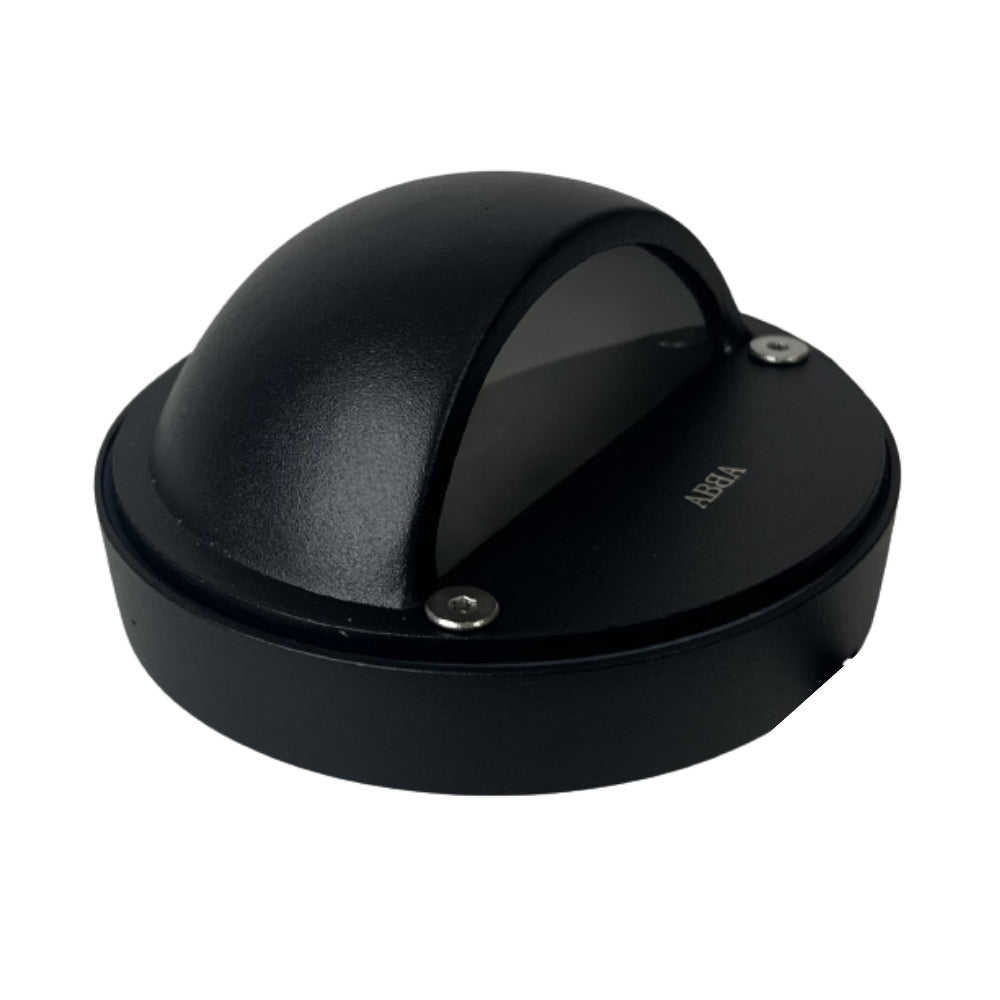3W Integrated LED Round Aluminum Deck Light - Low Voltage Surface Mount Landscape Lighting for Patio, Garden, and Pathway Illumination
