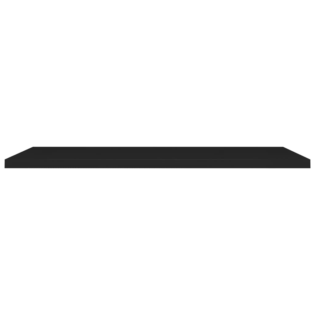 4-Pack Black Floating Wall Shelves - 47.2