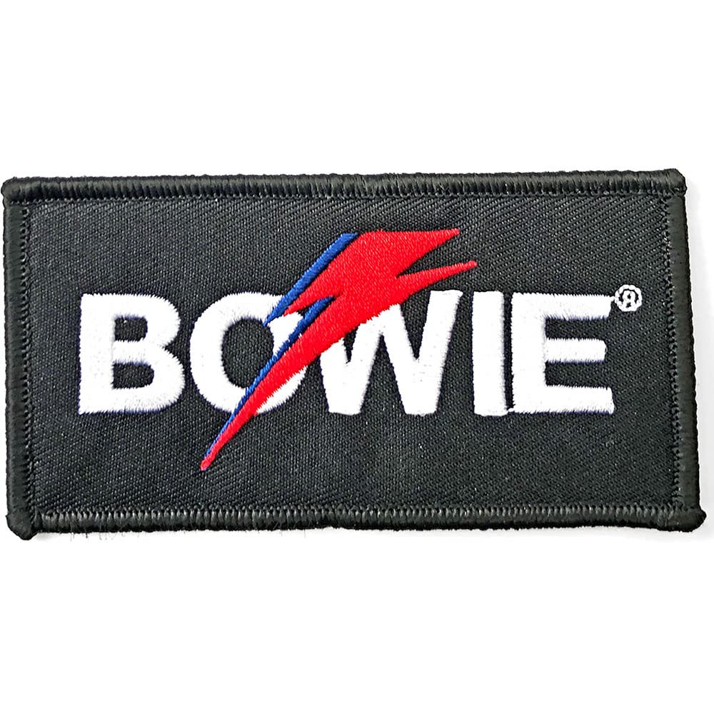 David Bowie Logo Iron On Patch - Rock Band Embroidered Sew On Badge for Jackets, Jeans, Backpacks & DIY Crafts - Perfect for Fans & Music Lovers