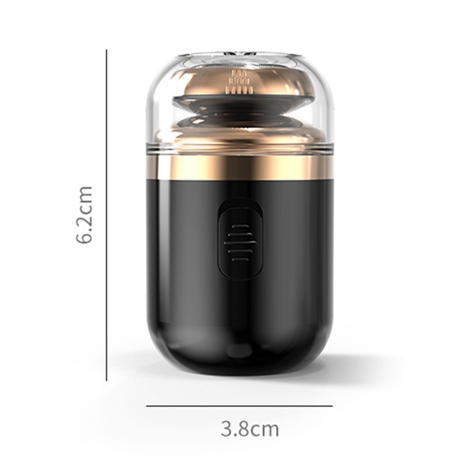 Palyrain Mini Portable Electric Shaver for Men - Waterproof Capsule Razor with Nose Hair Trimmer, Travel-Friendly & Multifunctional (2Pcs Black) | Perfect for Travel, Gym, Business Trips & Daily Grooming