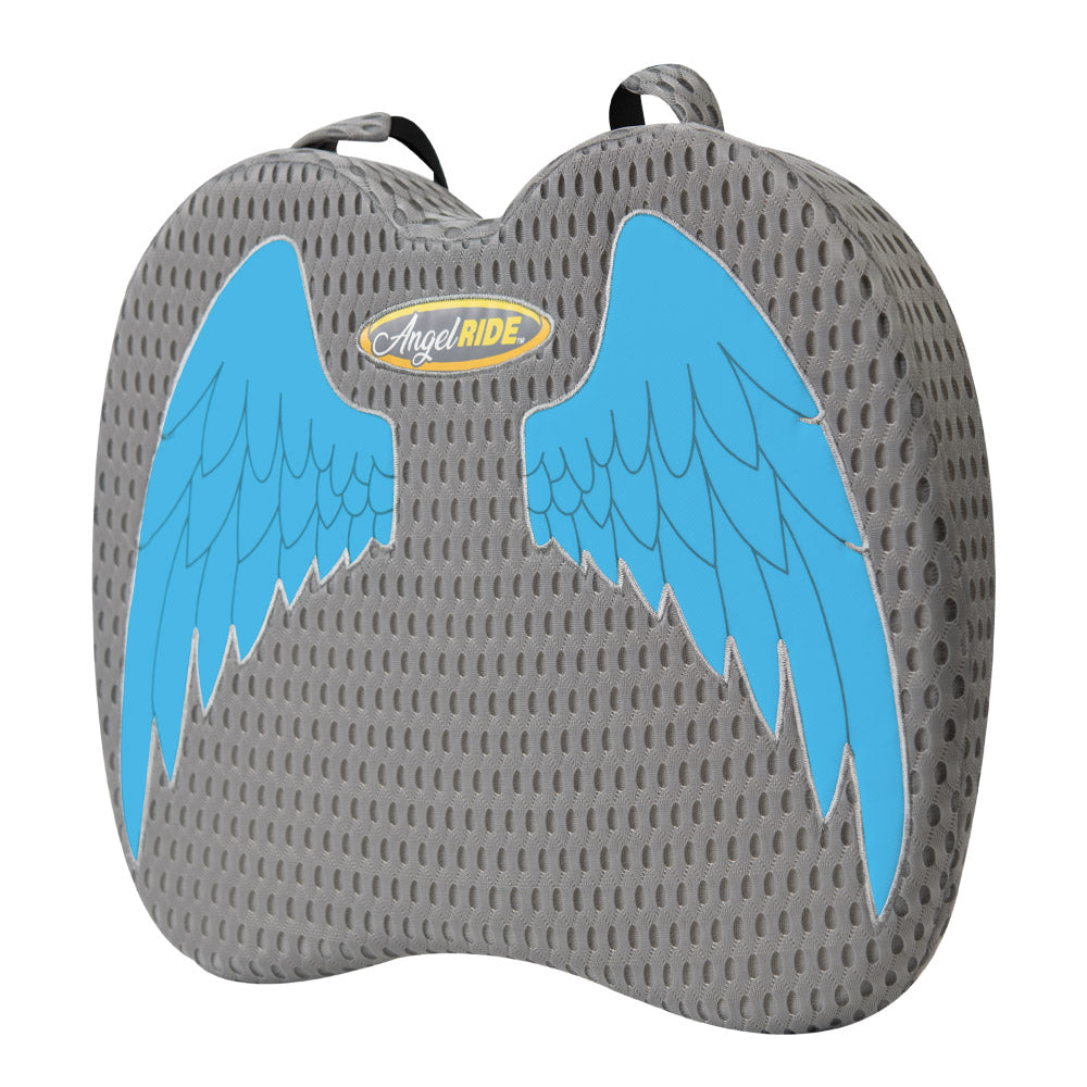 Angel Ride Deluxe Memory Foam Car Seat Cushion - Premium Comfort for Long Drives & Road Trips - Relieves Back Pain & Improves Posture - Perfect for Office Chairs, Truck Seats & Wheelchair Use