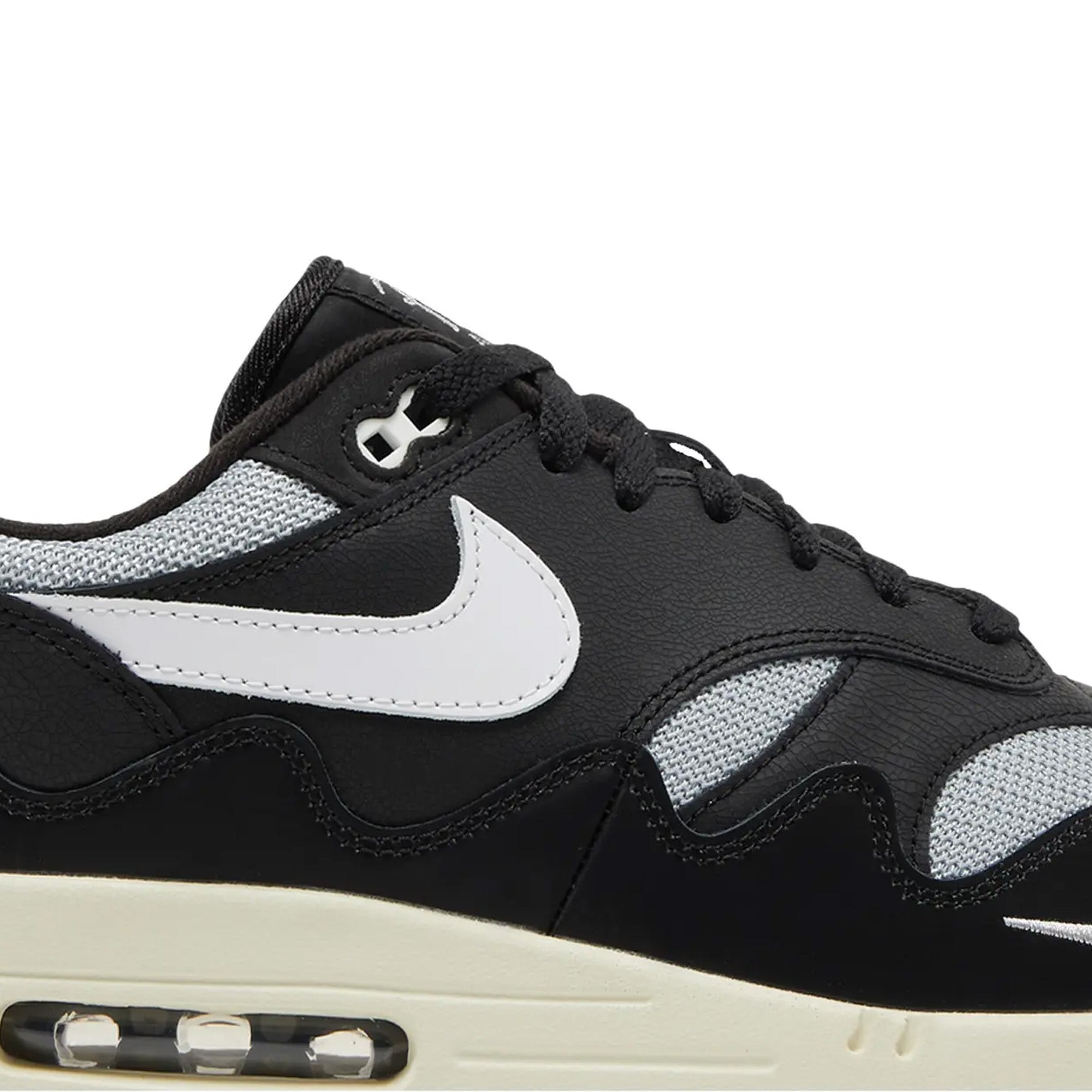 Patta x Nike Air Max 1 Waves 'Black' Sneakers (2021) - Men's Running Shoes for Casual Wear & Street Style Fashion