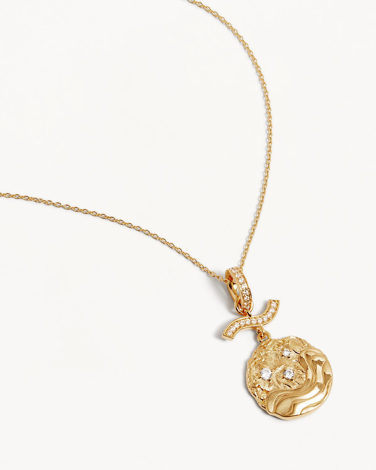 18K Gold Vermeil Flow of Life Necklace - Dainty Minimalist Pendant for Women | Perfect for Everyday Wear, Gift Giving & Special Occasions
