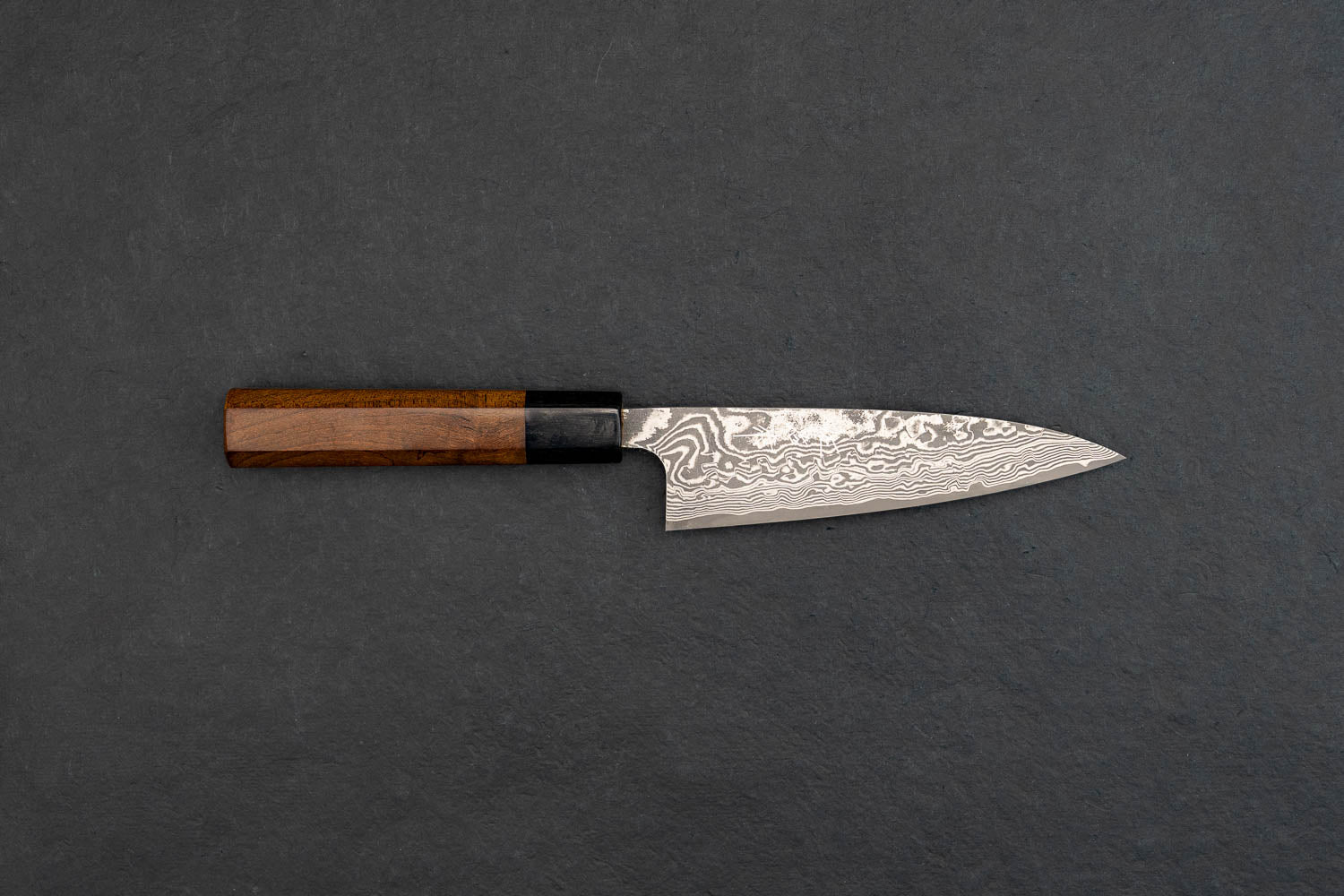 Takeshi Saji R2 Nickel Damascus Wa Petty Knife 130mm - High Carbon Steel Japanese Kitchen Knife for Precision Slicing, Chopping & Garnishing - Perfect for Chefs, Home Cooks & Culinary Enthusiasts