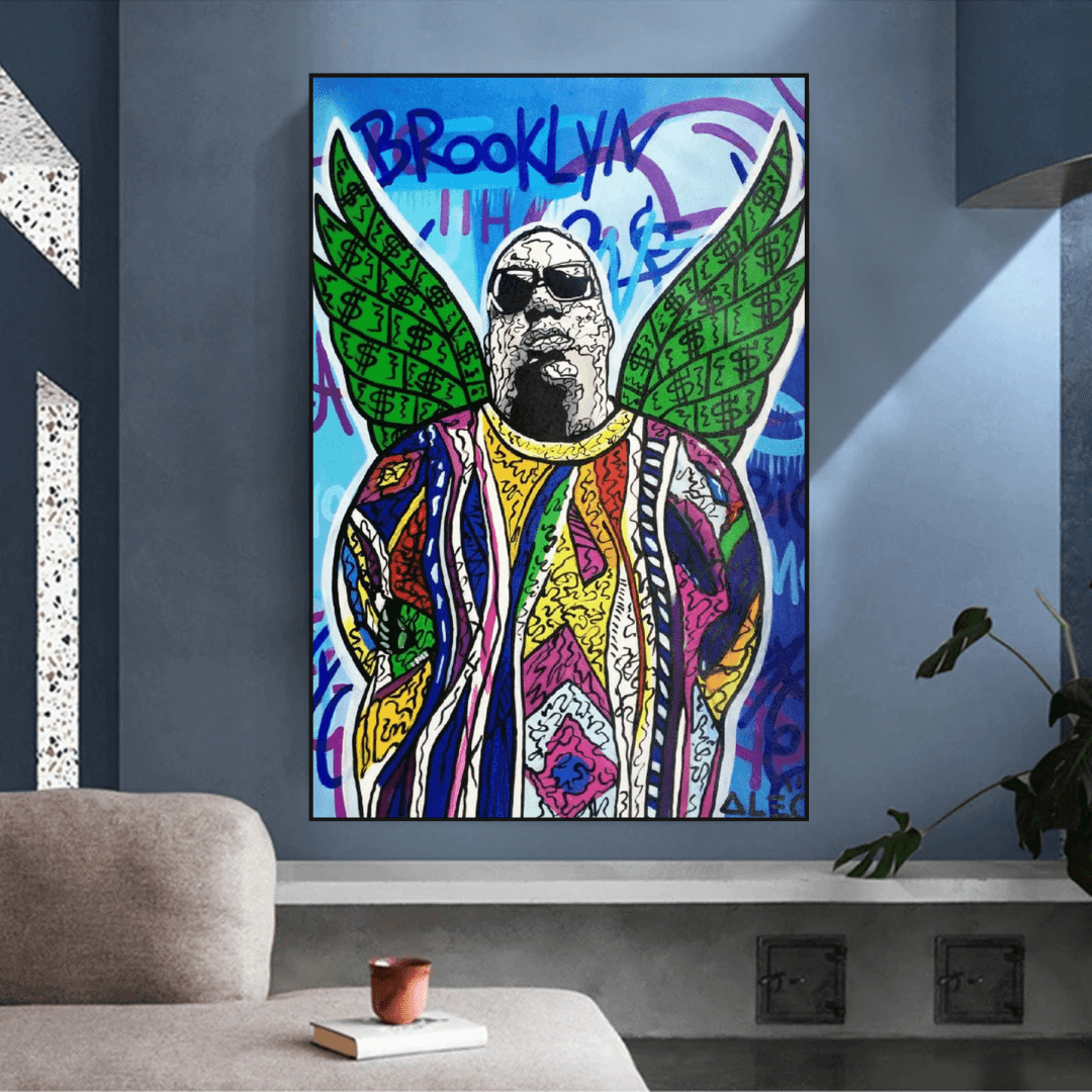Tupac and Biggie Poster - Authentic Hip Hop Wall Art Decor for Music Lovers, Bedroom & Office
