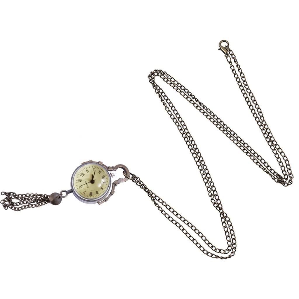 Vintage Roman Glass Pocket Watch for Men - Retro Style Gift