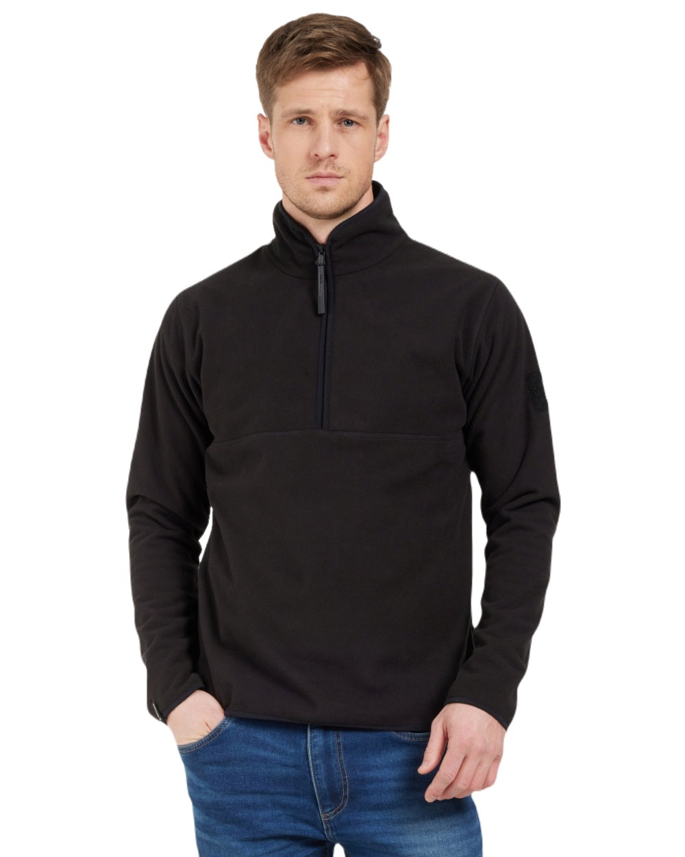 Didriksons Men's Hannes Half Zip Sweater - Fleece Lined Winter Pullover for Outdoor Activities & Casual Wear