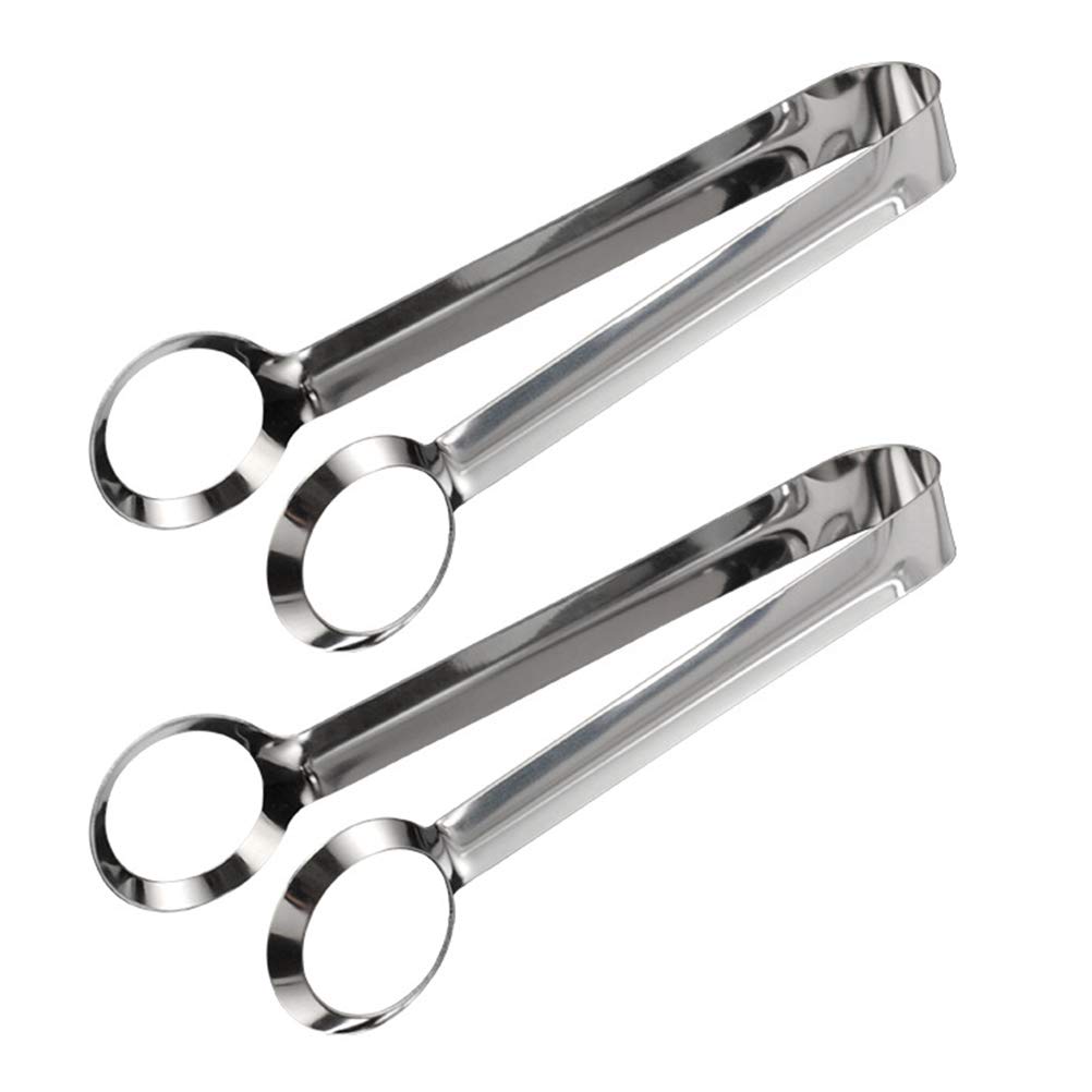 DOITOOL Stainless Steel Food Serving Tongs - 2 Pack Multipurpose Kitchen Tongs for Eggs, Salad, BBQ, and Cooking | Durable & Heat Resistant for Home, Restaurants, and Outdoor Grilling