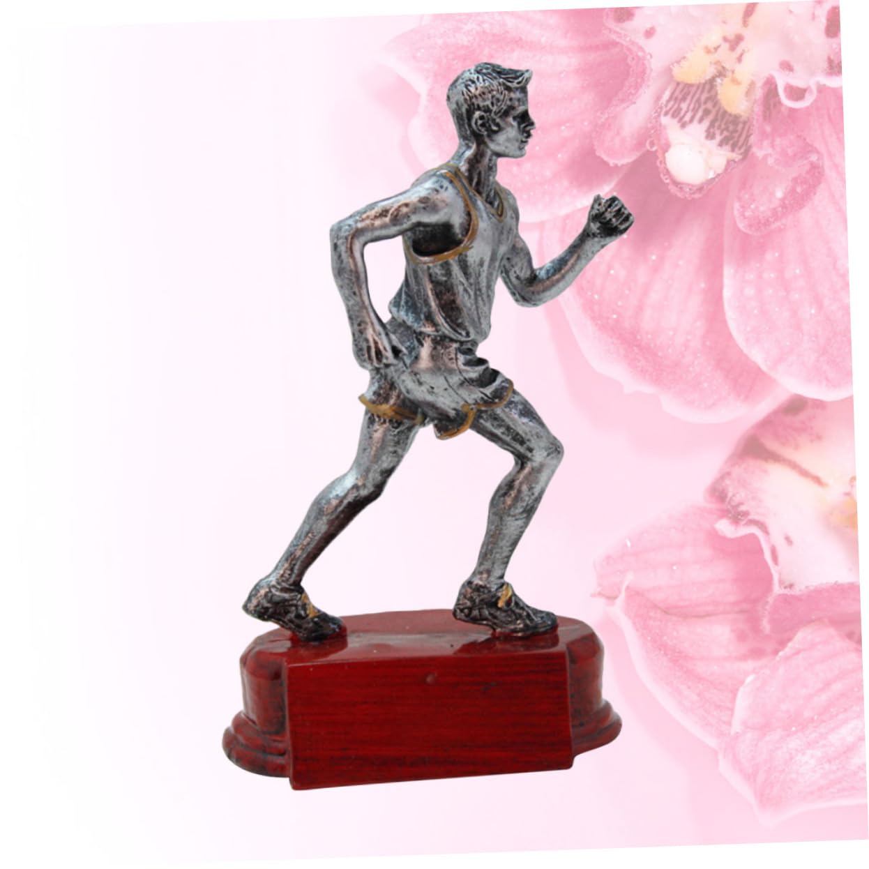 Mipcase 3 Pcs Running Theme Figurines - Mini Marathon Trophy Decorations for Office Desk, Craft Projects, and Sports Awards - Perfect for Running Enthusiasts, Race Events, and Home Decor