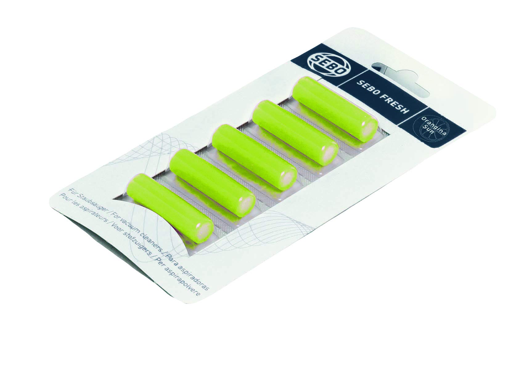 SEBO 0496/1 Fresh Vacuum Cleaner Fragrance Discs - 5 Scents per Card, Lime Scented | Long-Lasting Air Freshener for Home, Car & Office | Eliminates Odors in Vacuum Bags & Living Spaces