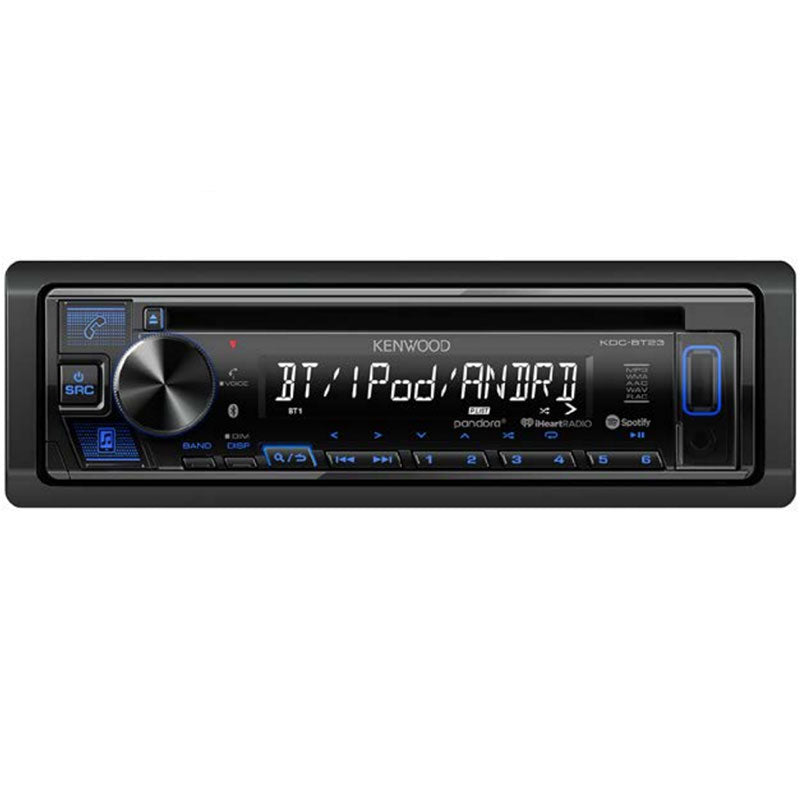 Kenwood KDC BT23 Bluetooth Car Stereo Receiver - Wireless Music Streaming, Hands-Free Calling, USB/AUX Input - Perfect for Cars, Trucks, and Road Trips