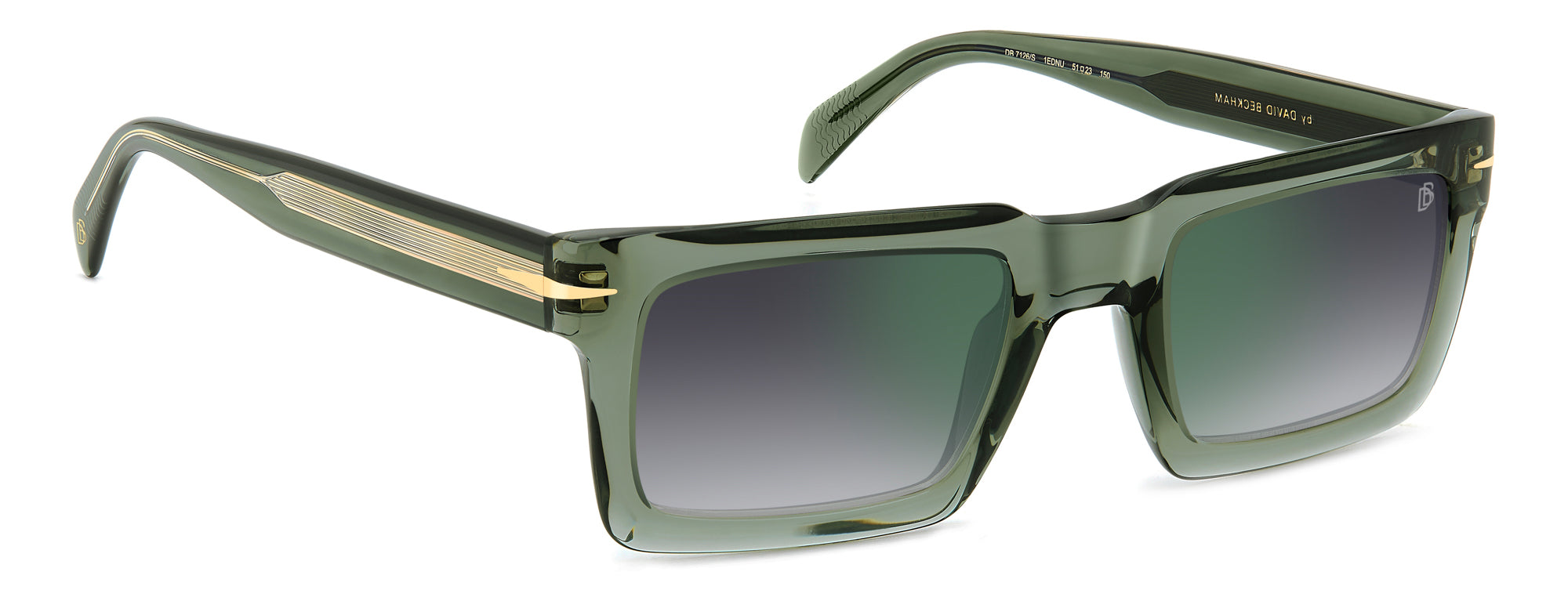 David Beckham DB7126/S Men's Sunglasses - Polarized UV Protection Aviator Style for Driving, Outdoor Sports & Fashion