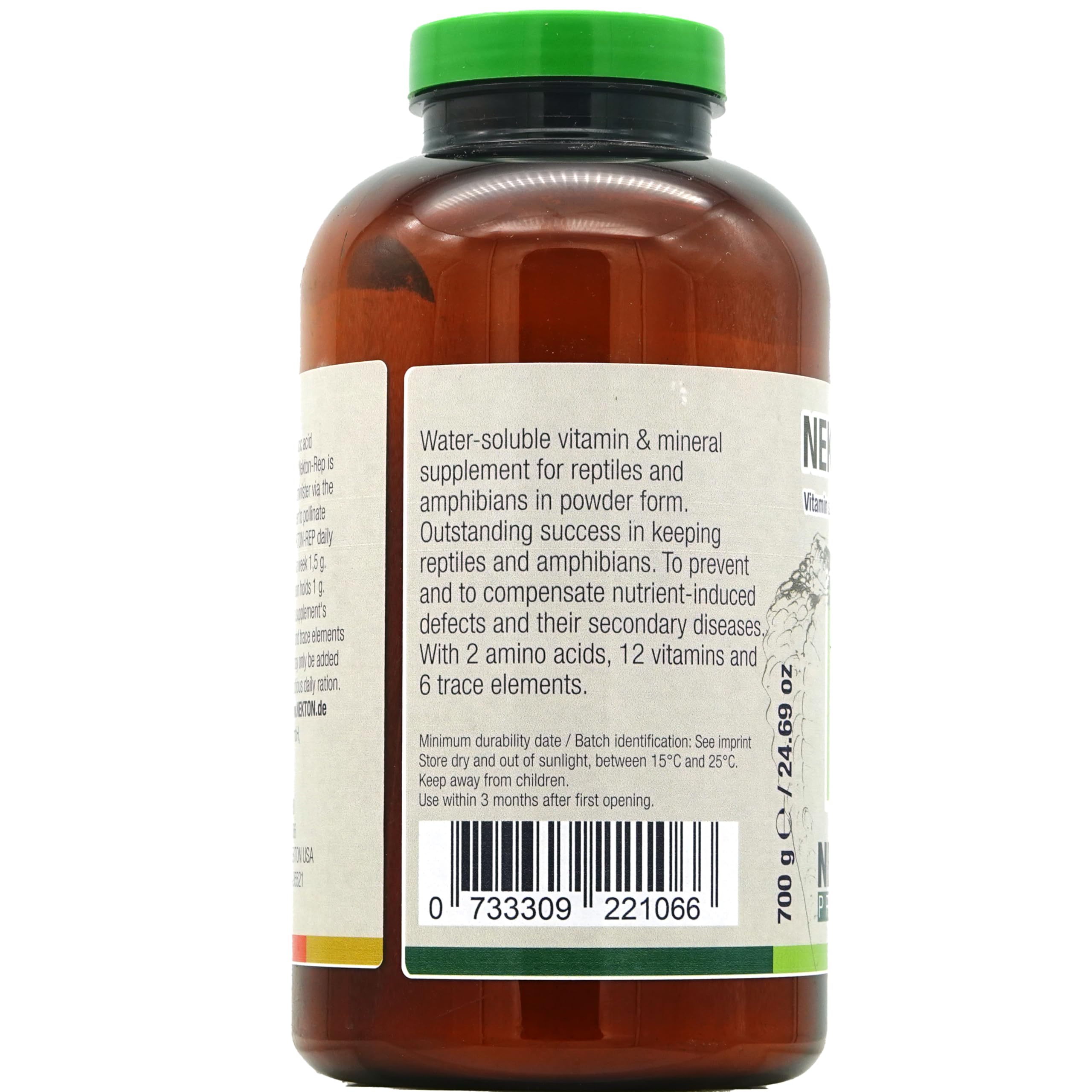 Nekton Rep Vitamin & Mineral Supplement for Reptiles - 700g | Essential Nutrition for Lizards, Turtles & Snakes | Supports Healthy Growth & Immune System