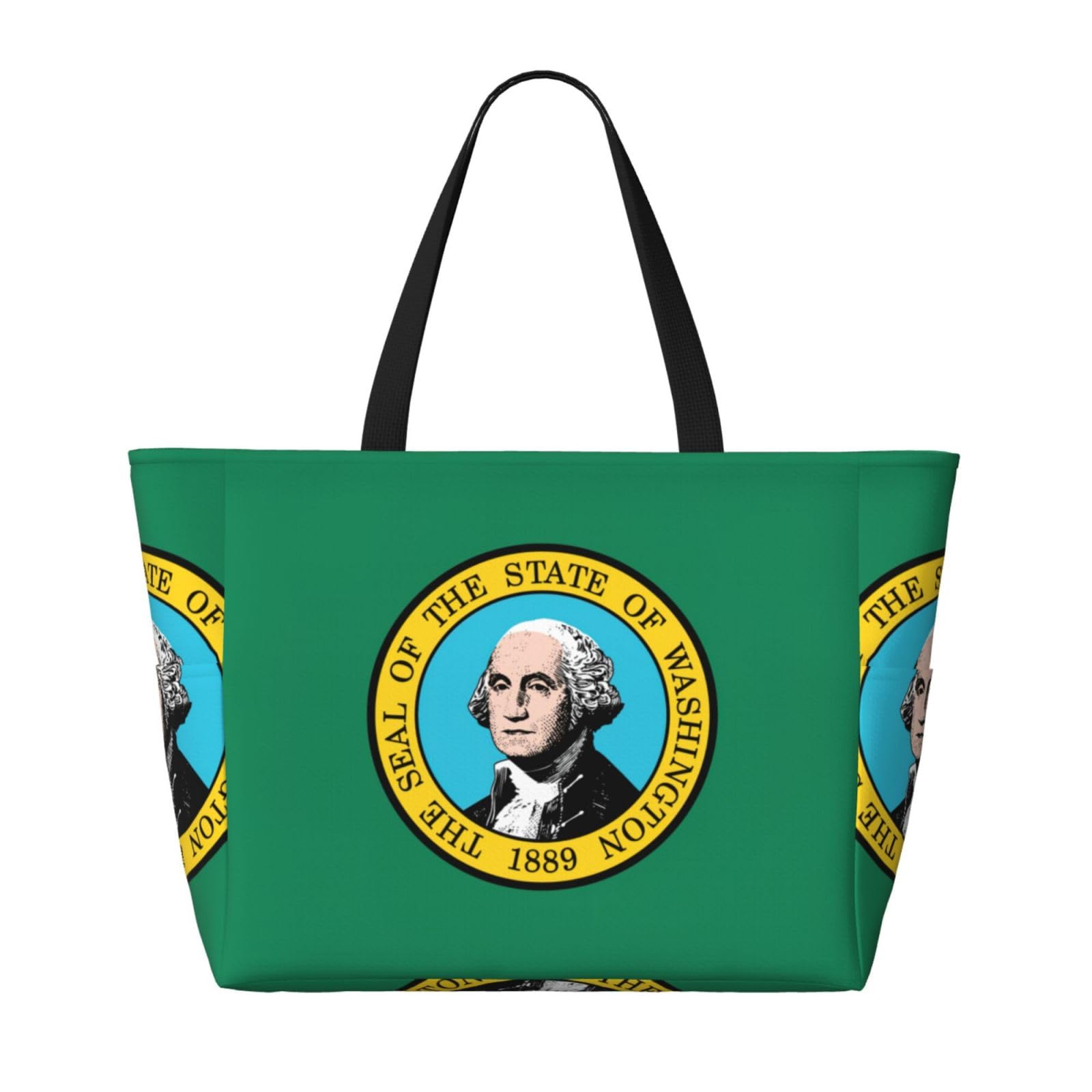 Washington Flag Beach Tote - Extra Large Travel Bag for Women | Beach & Outings