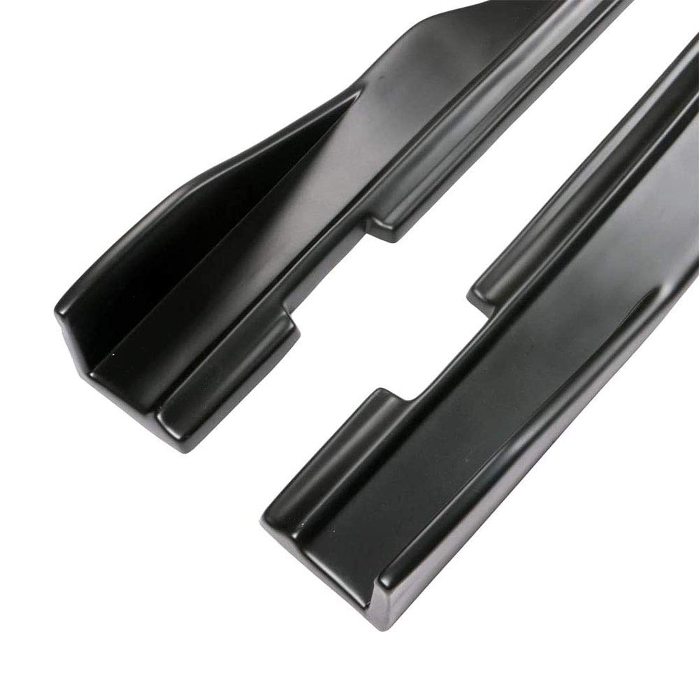 FREEMOTOR802 Compatible With 2015-2023 Dodge Challenger SXT Side Skirts - SXT Style Unpainted Black PP Rocker Panels - Perfect for Car Customization & Body Protection