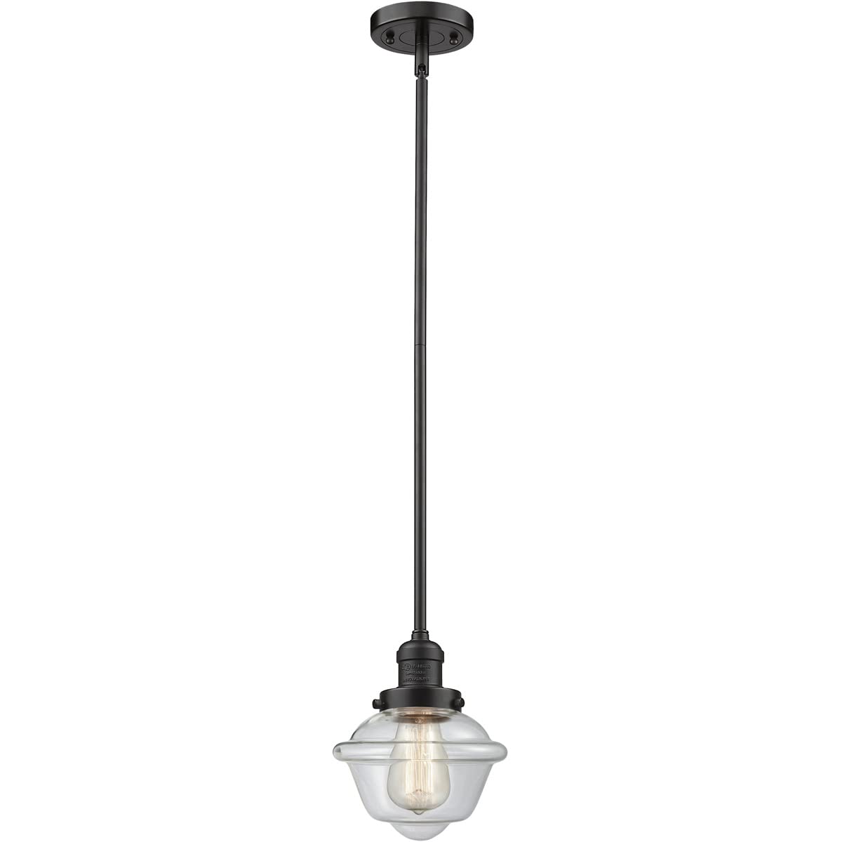 Innovations INNO201S-OB-G532-LED Mini Pendant Light Fixture - Oil Rubbed Bronze Finish - Modern LED Lighting for Kitchen Island, Dining Room & Bar Counter