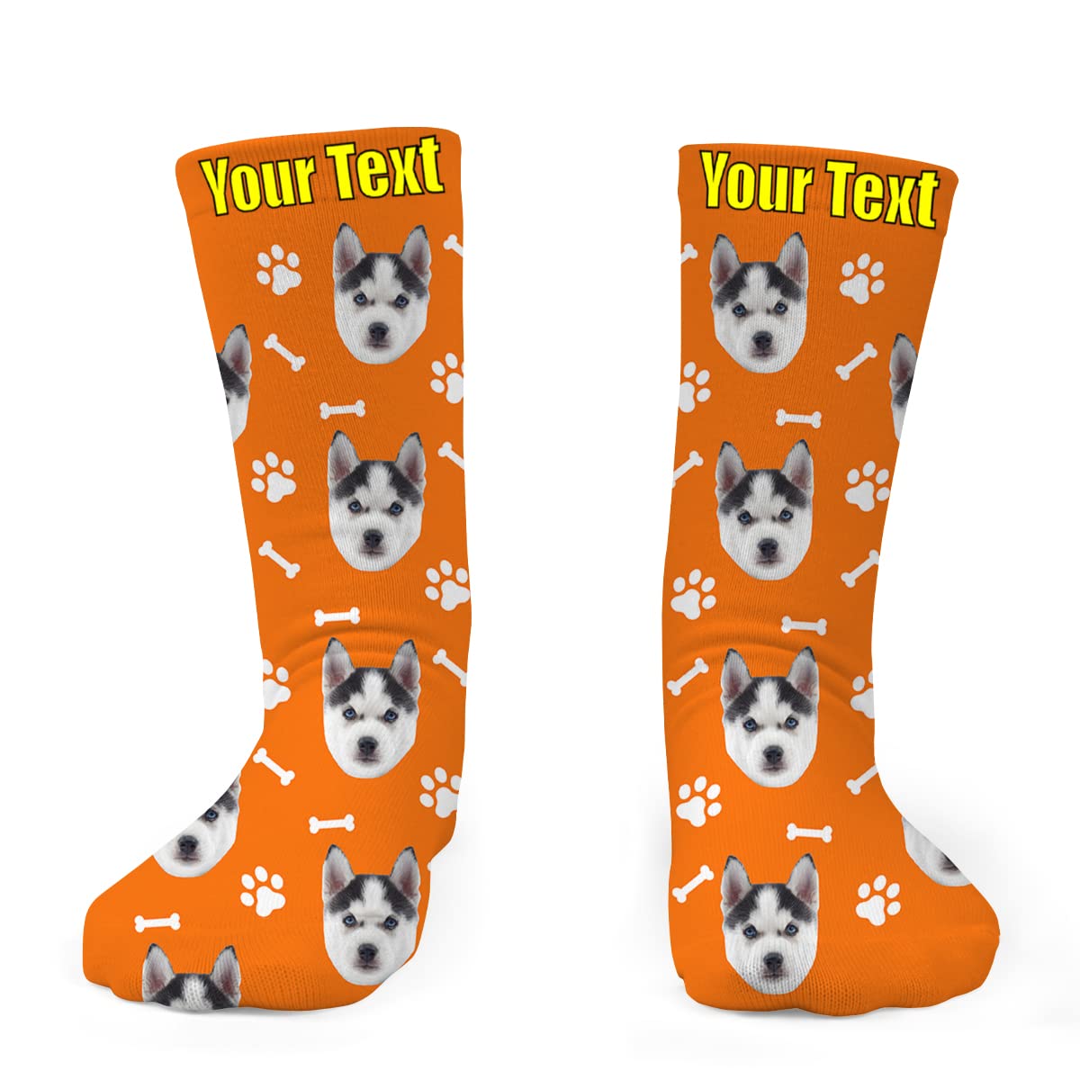 Custom Photo Face Socks - Personalized Crew Socks for Men & Women | Unique Gift Idea for Birthdays, Anniversaries & Holidays | Funny Novelty Socks for Couples, Friends & Family