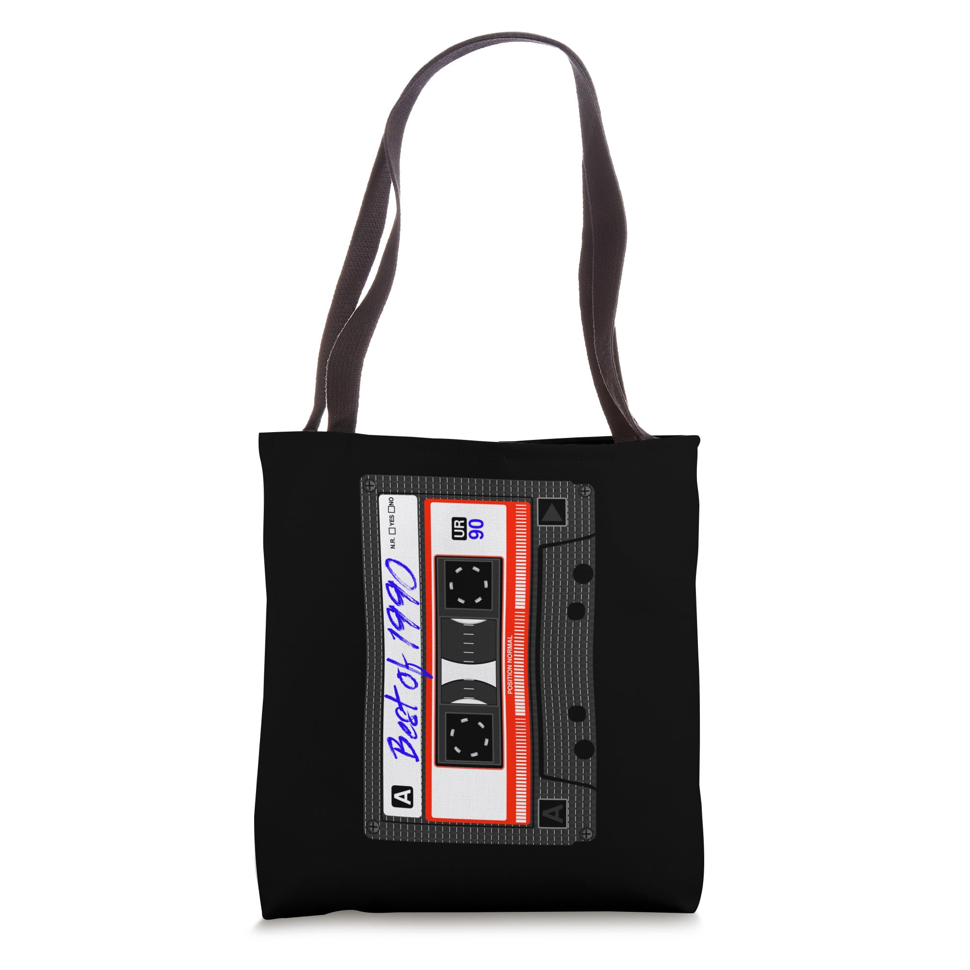 Best of 1990s Music Mix Cassette Tape - Vintage 90s Outfit Accessory & Retro Tote Bag - Perfect for 90s Theme Parties, Nostalgic Gifts and Retro Fashion