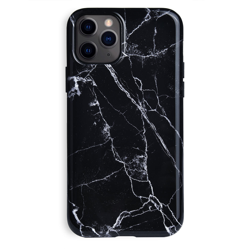 Premium Black Marble iPhone Case - Slim Protective Cover with Anti-Slip Grip | Perfect for Work, Travel & Everyday Use