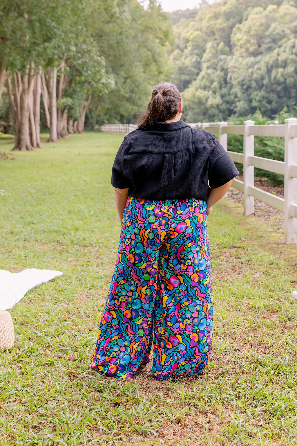 Larsa Pant In Africa by Kasey Rainbow - Trendy Women's Printed Pants for Casual Wear, Travel & Vacation Outfits