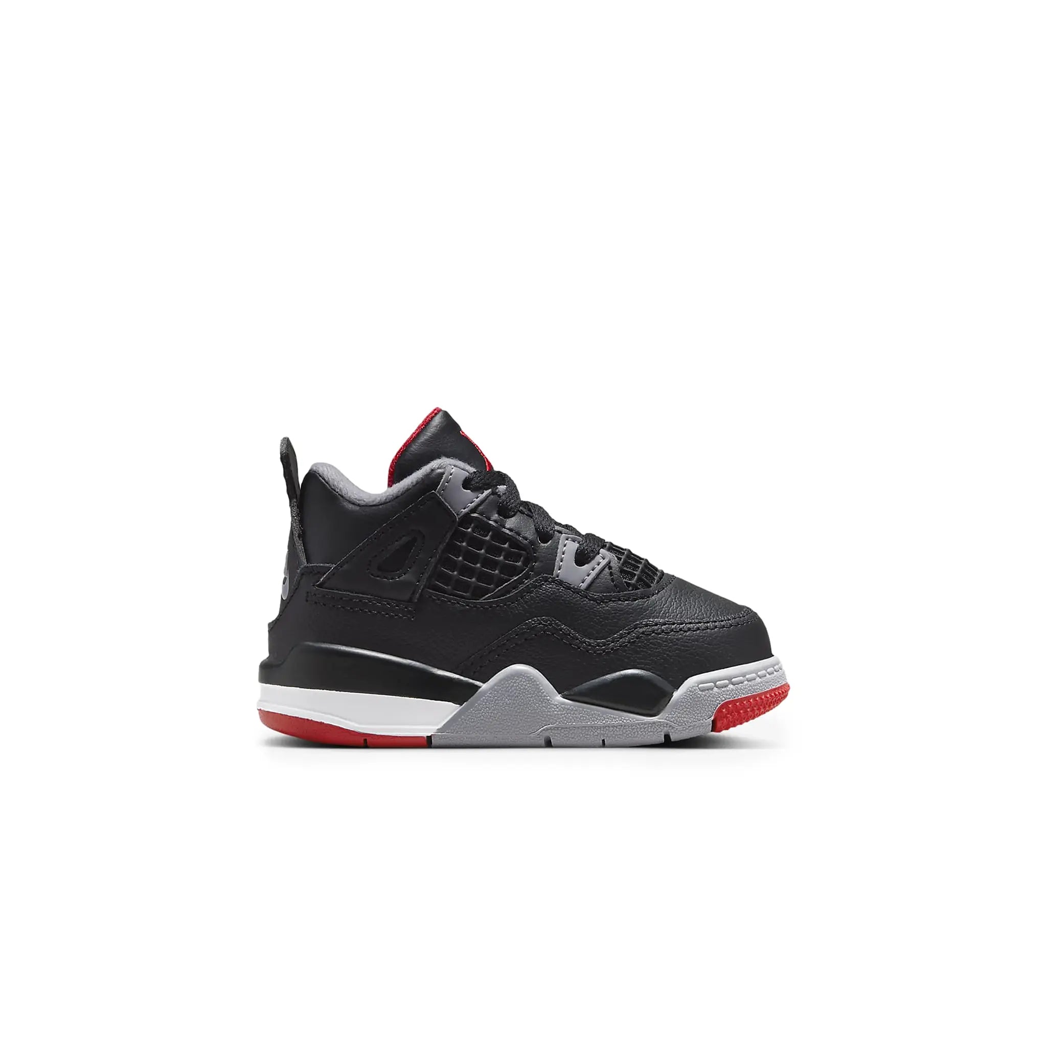 Original Air Jordan 4 OG Bred Reimagined (TD) - Retro Basketball Shoes for Men & Women - Perfect for Streetwear & Sneaker Collectors - Ideal for Casual Wear, Sports & Fashion Outfits