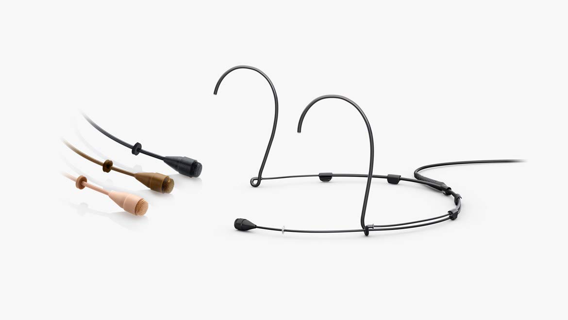 DPA 4066 Core Omnidirectional Headset Microphone - Professional Broadcast & Studio Mic for Singers, Podcasters & Voice Actors - Brown - Perfect for Live Performances, Recording & Streaming