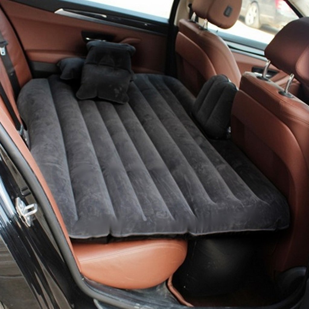 Premium SUV & Truck Air Mattress - Queen Size Double Height Airbed for Camping, Travel & Home Use - Black Extended Couch Bed for Sedans, Trucks & SUVs - Perfect for Road Trips, Outdoor Adventures & Guest Accommodations