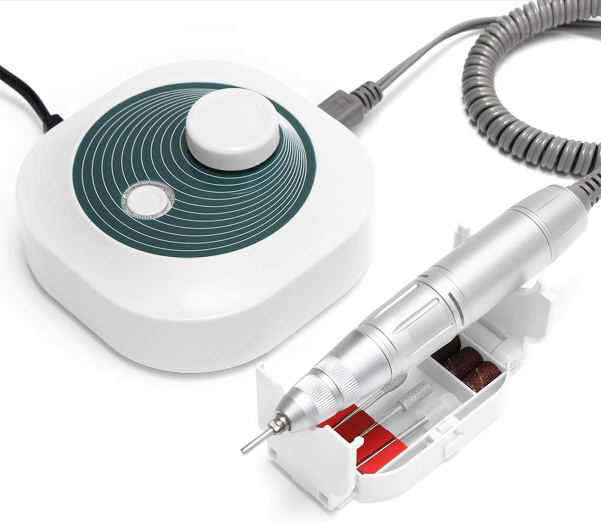 35000 RPM Electric E File Nail Drill Machine with 5 Attachments - Professional Manicure Pedicure Kit for Salon & Home Nail Care