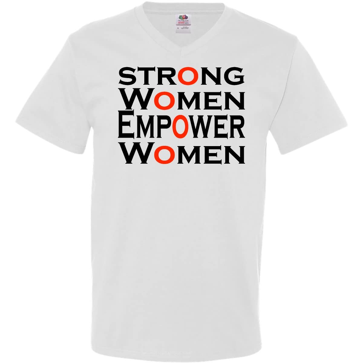 Strong Women Empower Women Men's V-Neck T-Shirt - Feminist Graphic Tee for Women & Men - Casual Wear for Everyday Inspiration