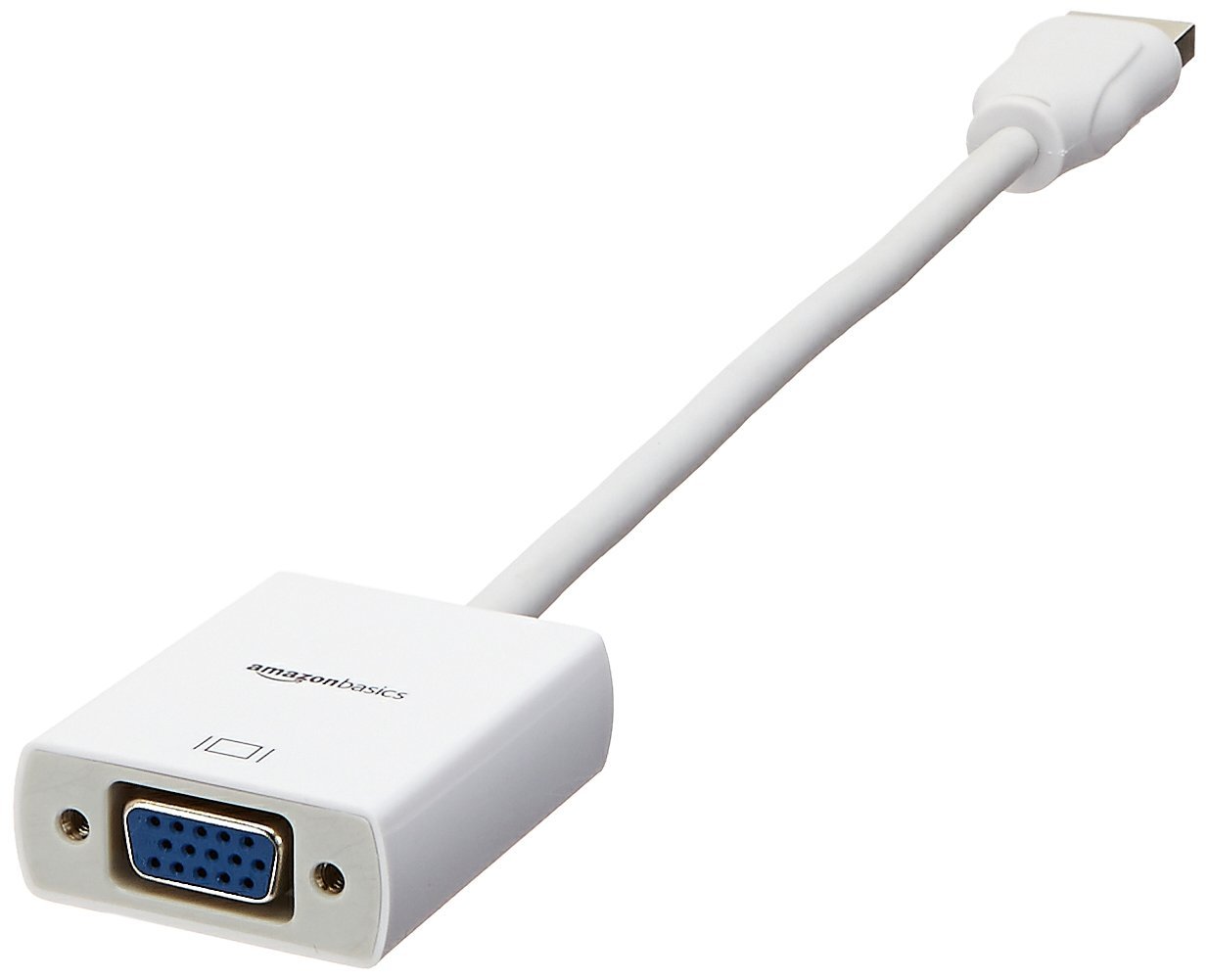 Amazon Basics DisplayPort to VGA Adapter 5-Pack - Gold-Plated Connectors for High-Quality Video Transmission - Perfect for Monitors, Projectors & Multi-Screen Setups at Home or Office