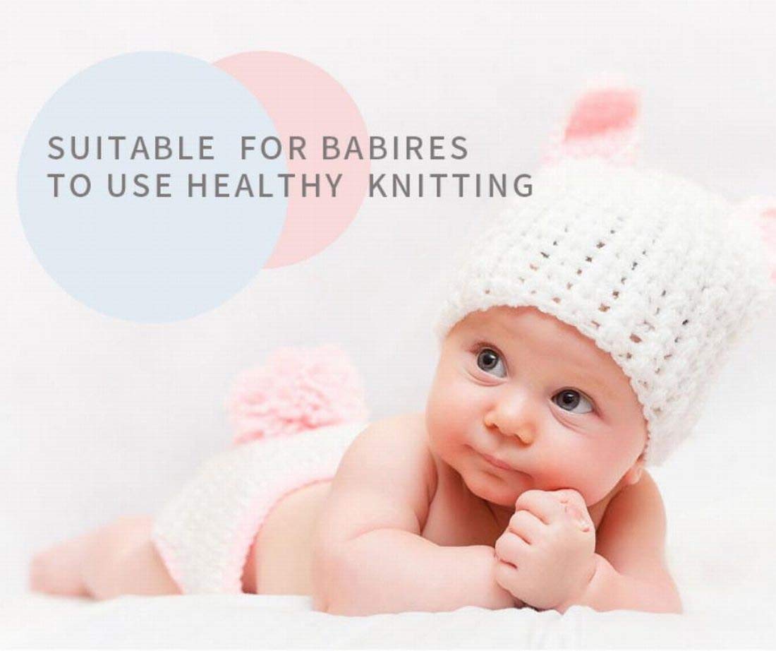 5 Balls 250g Soft Milk Cotton Yarn for Baby - Warm Hand Knitting & Crochet Yarn for Sweaters, Scarves, Blankets | DIY Craft, Winter Knitting Projects