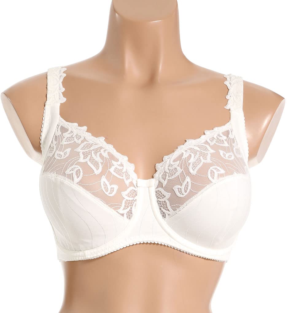 PrimaDonna Deauville Side Support Bra 44G White - Full Coverage Plus Size Bra for Women, Comfortable Underwire Support, Everyday Wear & Special Occasions