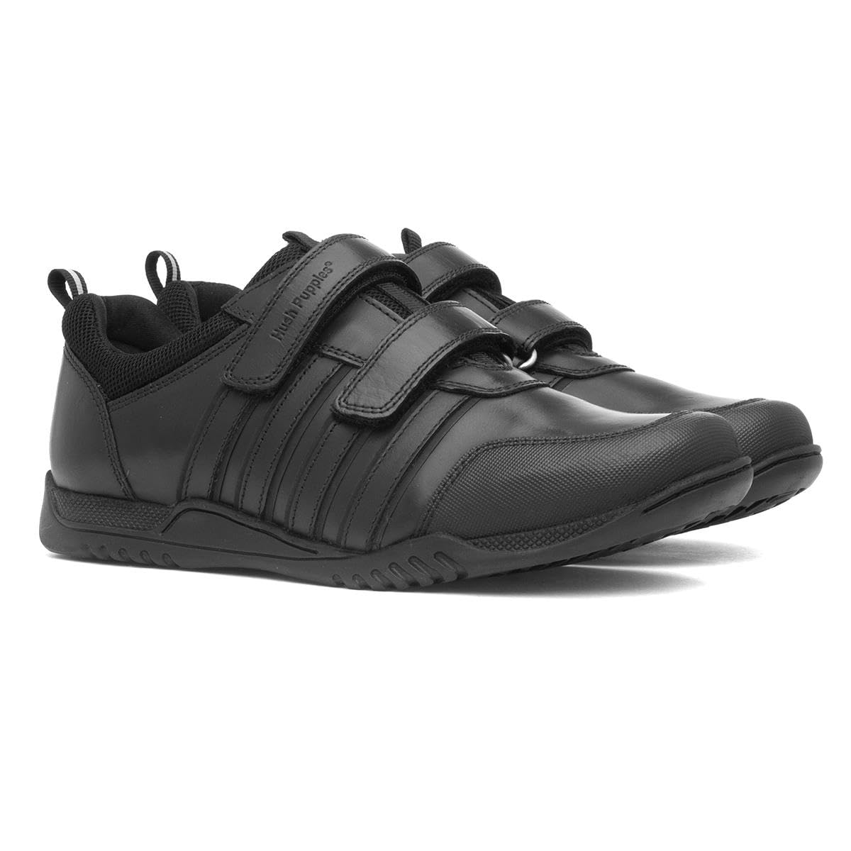 Hush Puppies Boys' Comfortable Flat School Uniform Shoes - Lightweight & Durable for Daily Wear, Classroom & Playground Activities