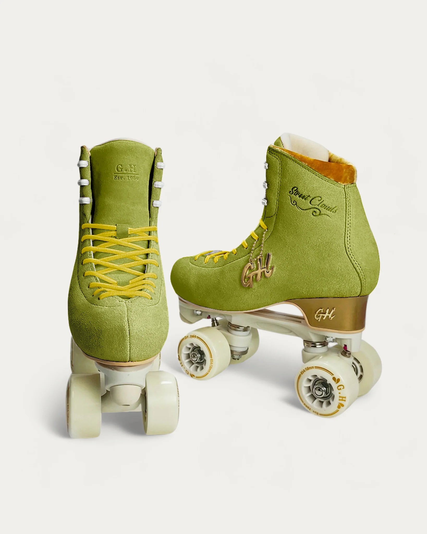 GH Street Clouds Quad Roller Skates for Women & Men - Adjustable Outdoor/Indoor Roller Skates with Light-Up Wheels - Perfect for Rink, Park, Street Skating & Fitness